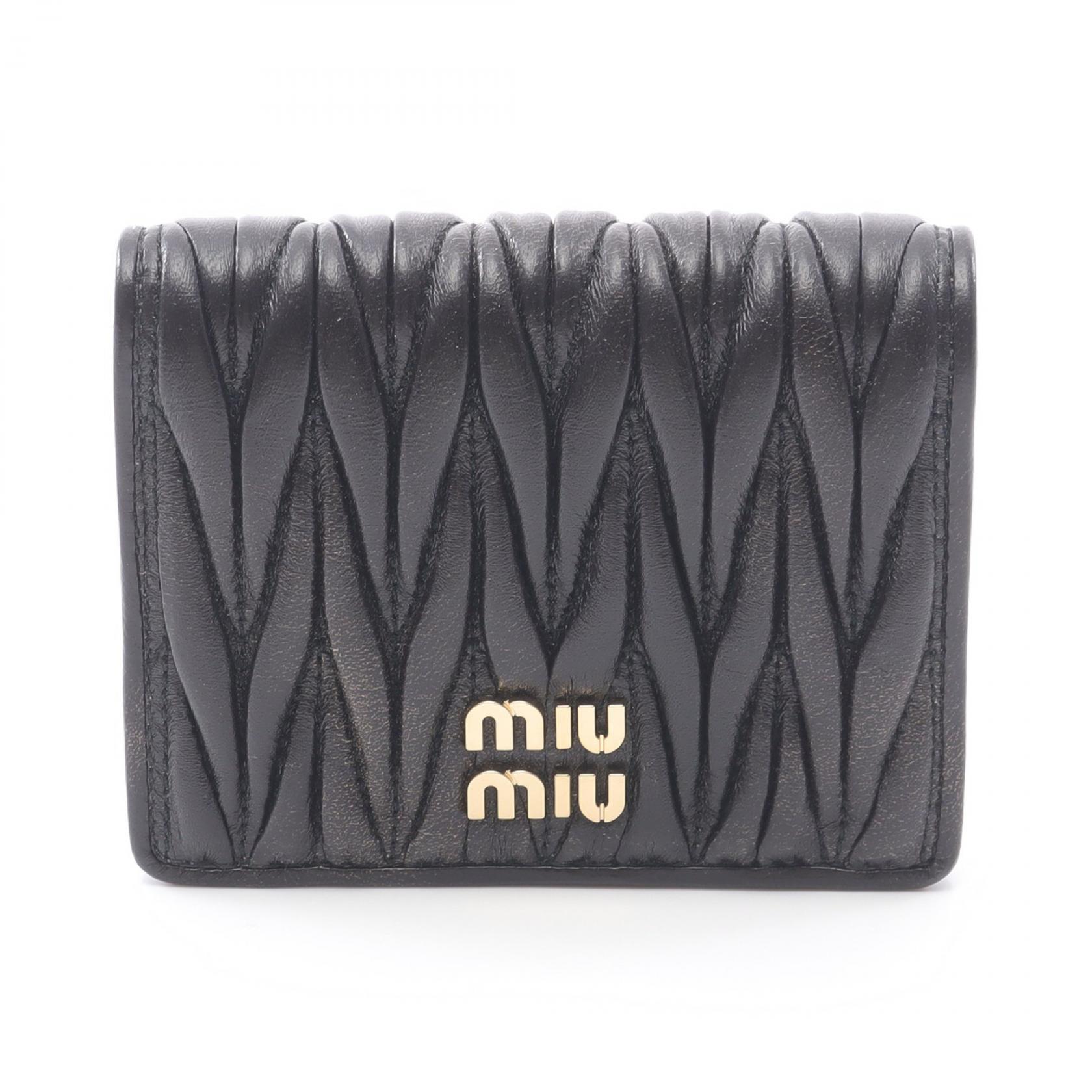 楽天市場】ミュウミュウ MIUMIU マテラッセレザー 折り財布