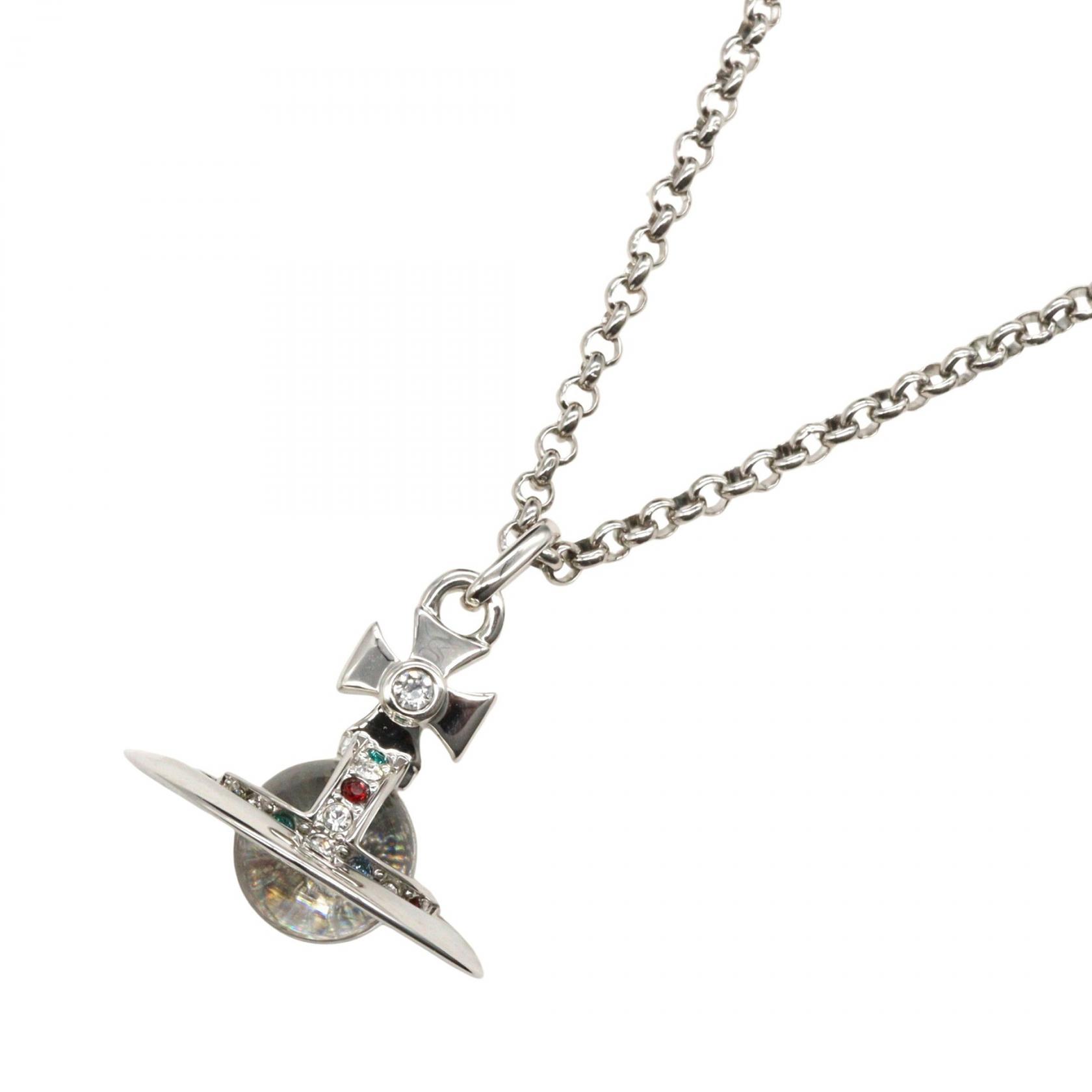 ヴィヴィアンウエストウッド Vivienne Westwood ネックレス ネックレス ジュエリー 真鍮 メンズ レディース シルバー系 63020097/02P019 【新品】
