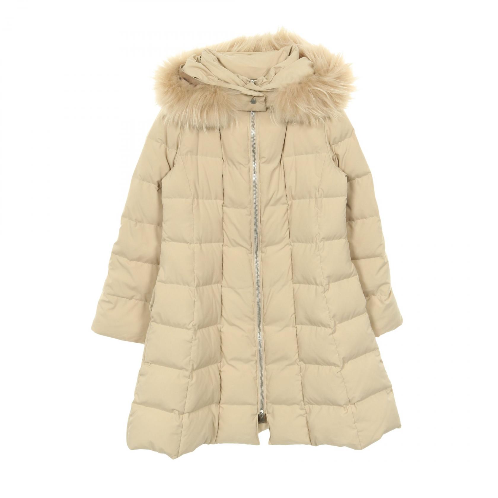 【2千円OFFクーポン対象】フォクシー FOXEY ダウンジャケット 衣料品 アウター ポリエステル レディース ベージュ系 【中古】