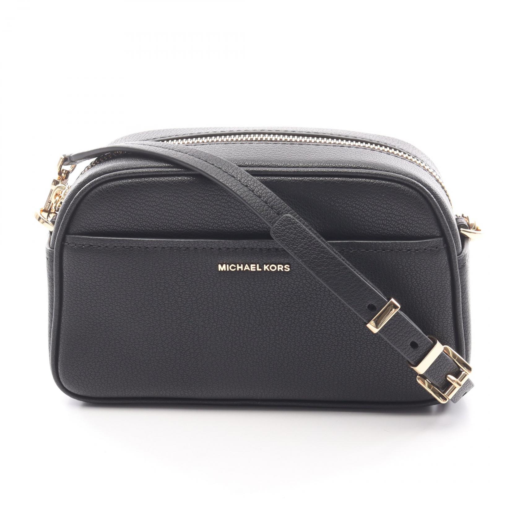 マイケルコース Michael Kors Jet Set Small Camera ショルダーバッグ バッグ レザー レディース ブラック系 32F5GJ6C5L001 【新品】