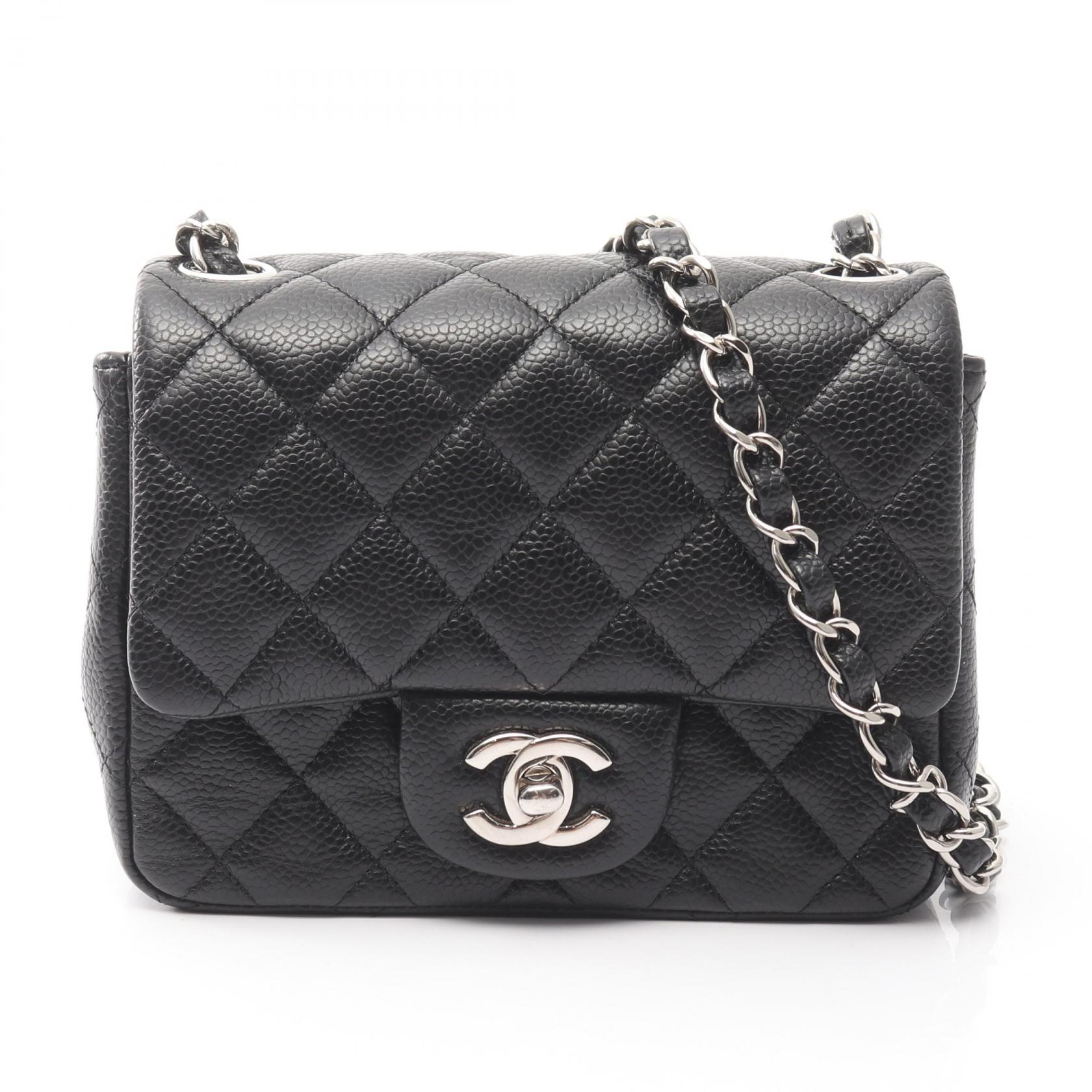 ≪5％OFFクーポン対象＆まとめ買い10%OFF≫シャネル CHANEL ミニマトラッセ ショルダーバッグ バッグ レザー カーフ（牛革） レディース ブラック系 A35200 【中古】