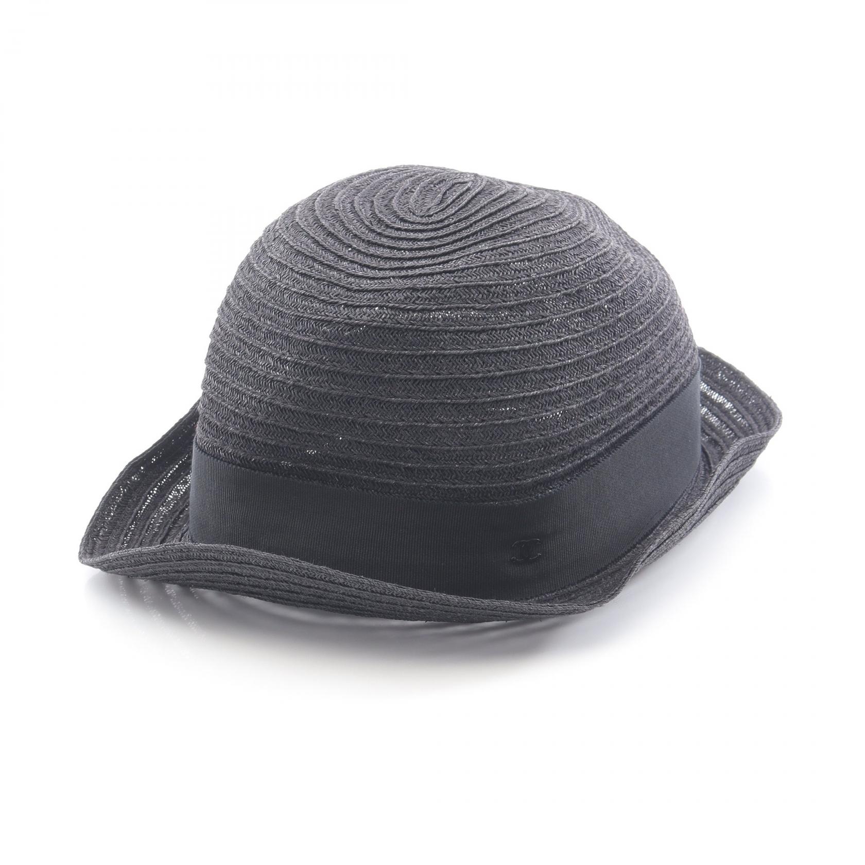楽天市場】CHANEL シャネル ココマーク ハット 帽子 つば広 コットン