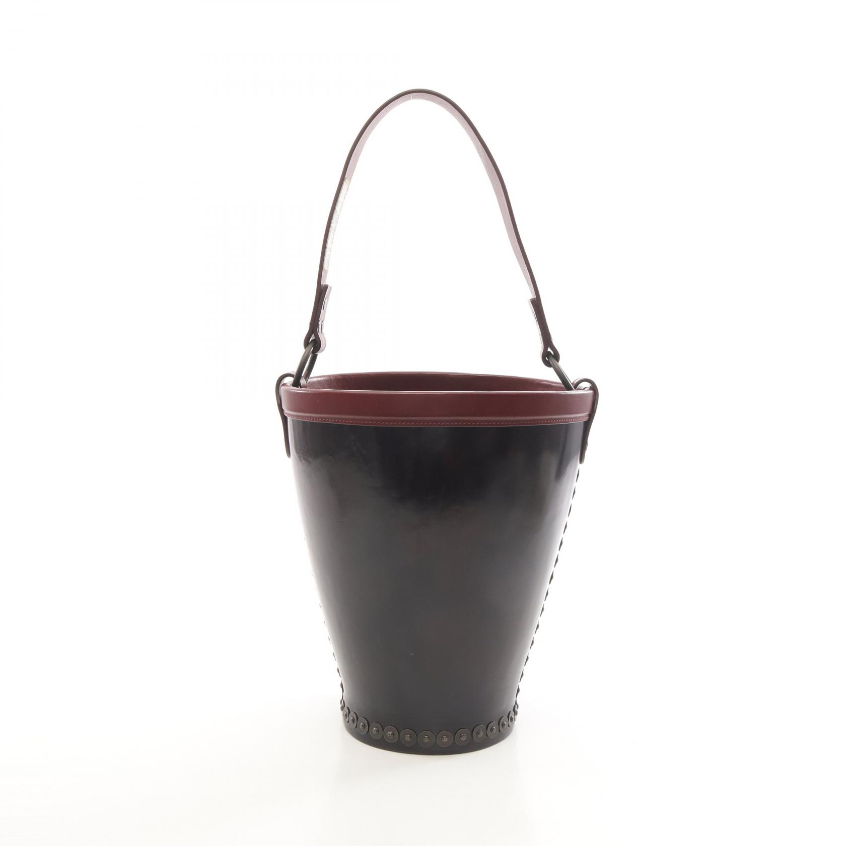 ≪5％OFFクーポン対象＆まとめ買い10%OFF≫メゾンマルジェラ11 Maison Margiela 11 4ステッチ ハンドバッグ バッグ レザー レディース ブラウン系 / ボルドー系 【中古】