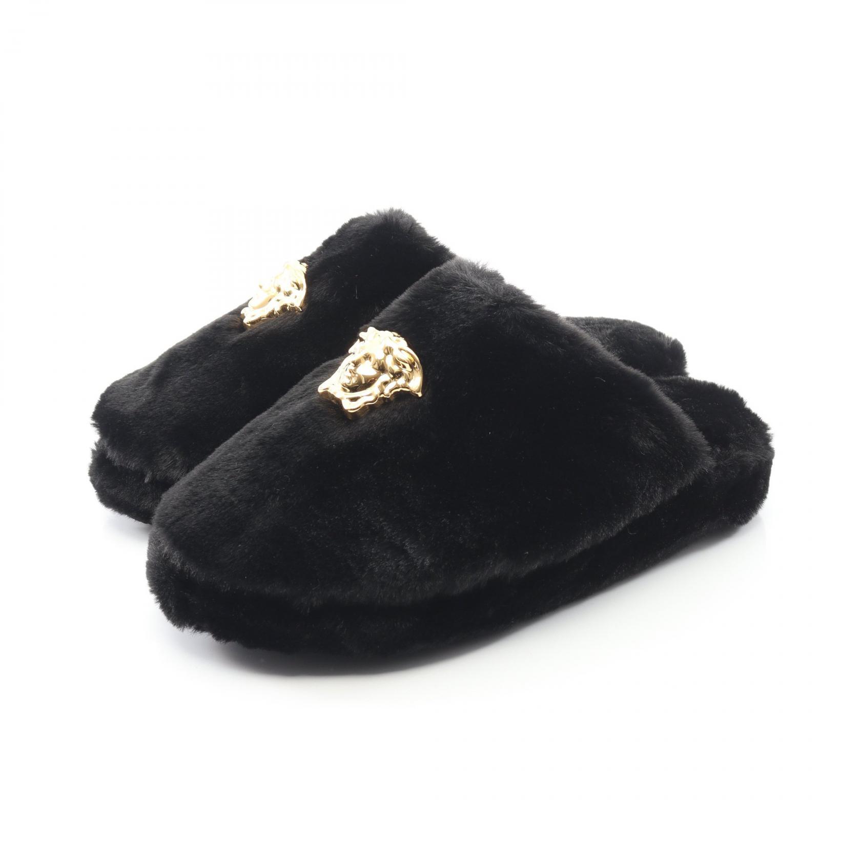 ヴェルサーチ VERSACE メデューサ サンダル 靴 フェイクファー レディース ブラック系 ZSL000008ZPL00011 【新品】 30,745円