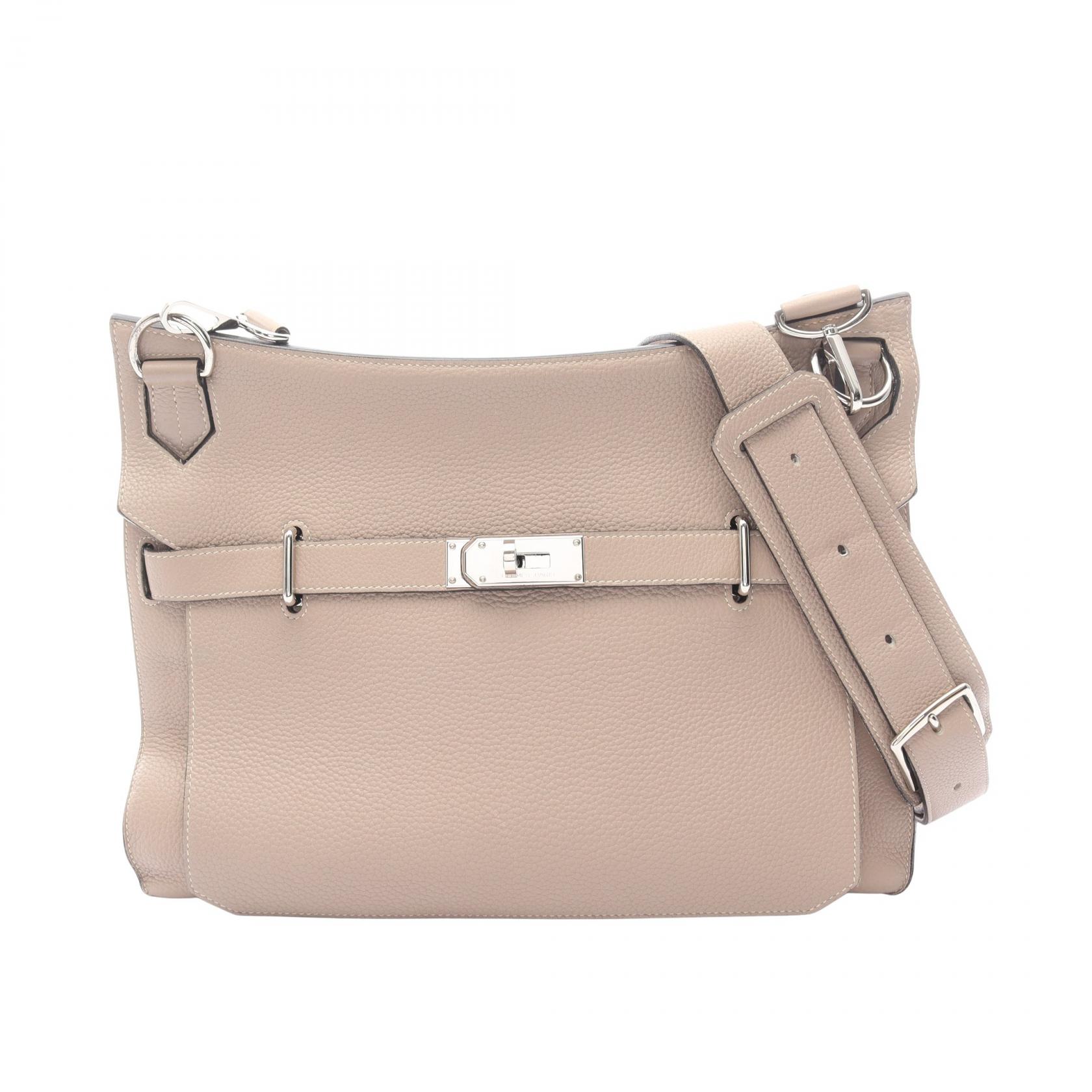 【ポイント5倍｜4/18 0:00～4/20 23:59】エルメス HERMES ジプシエール34 ショルダーバッグ バッグ レザー トリヨンクレマンス トリヨンクレマンス レディース ベージュ系 【中古】
