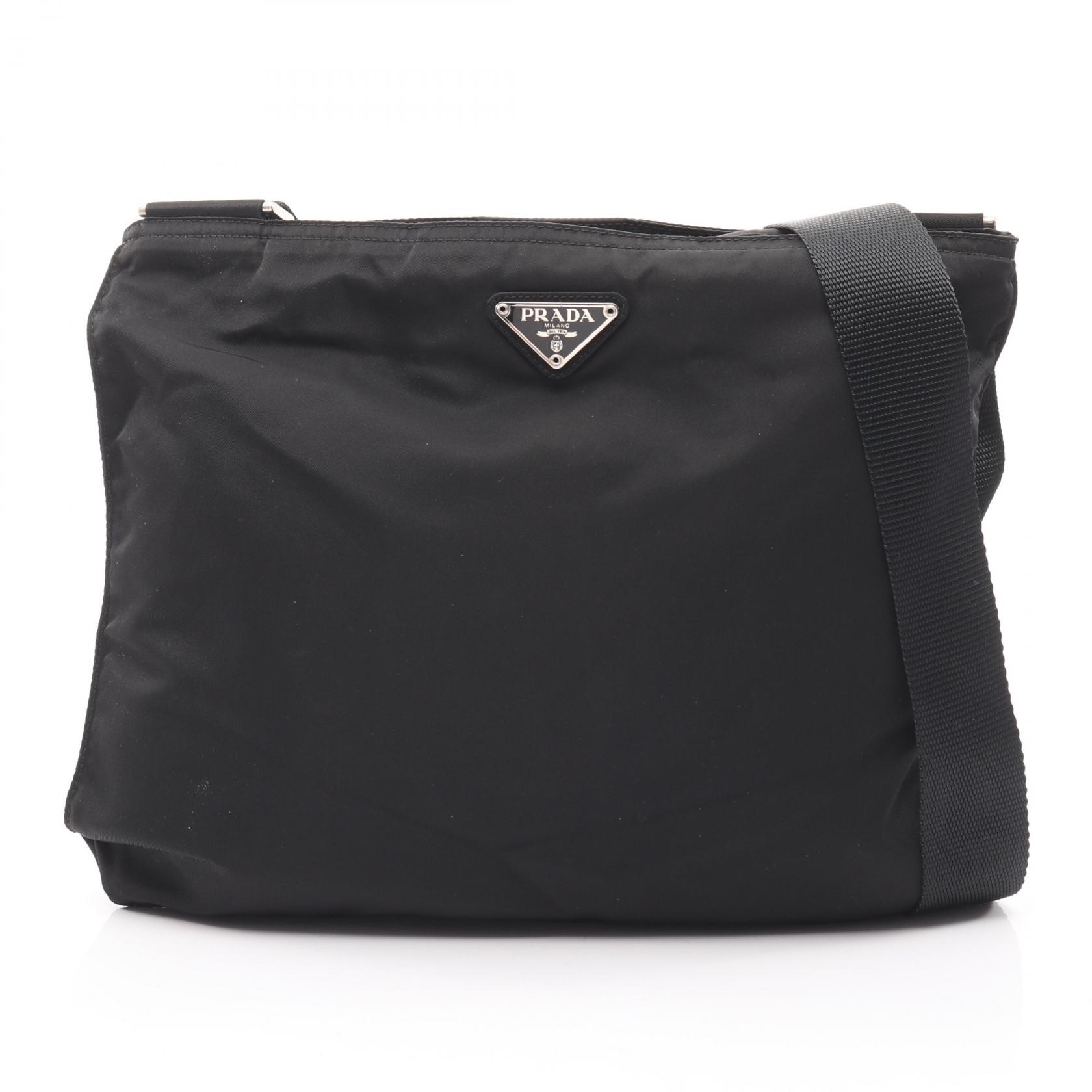 プラダ PRADA ショルダーバッグ バッグ ナイロン レディース ブラック系 【中古】