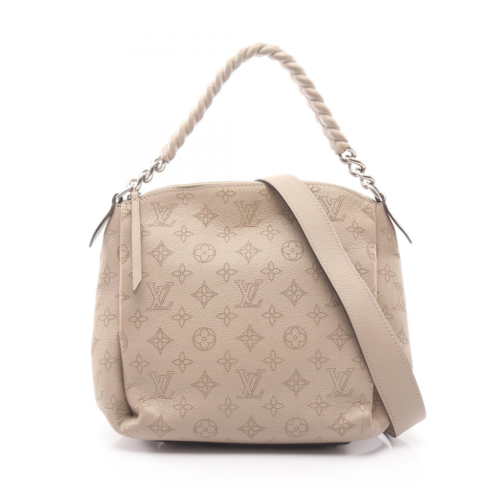 ≪5％OFFクーポン対象＆まとめ買い10%OFF≫ルイ・ヴィトン LOUIS VUITTON バビロン チェーンBB マヒナ ガレ ハンドバッグ バッグ レザー レディース ベージュ系 M51224 【中古】