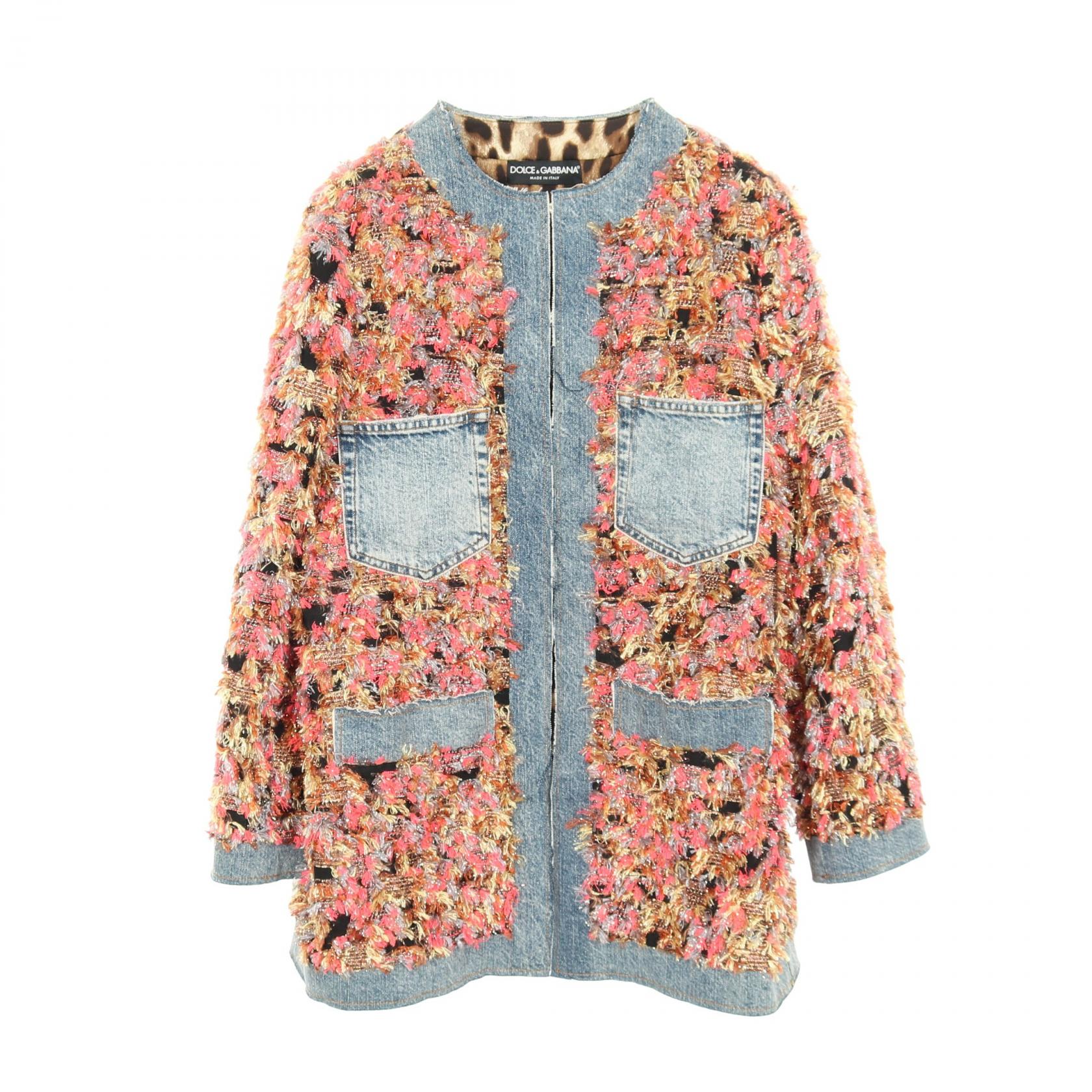 楽天市場】DOLCE&GABBANA ドルチェアンドガッバーナ ファー付き デニム