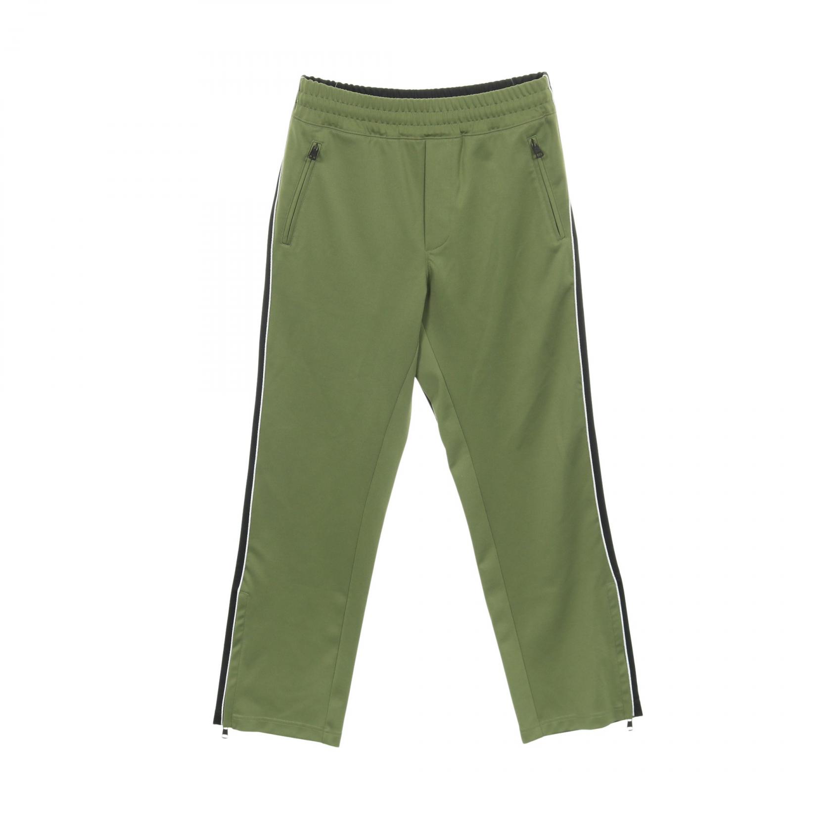 モンクレール MONCLER MONCLER GENIUS 1 × JW ANDERSON パンツ 衣料品 ボトムス ポリエステル / ポリウレタン メンズ ブラック系 / カーキ系 【中古】