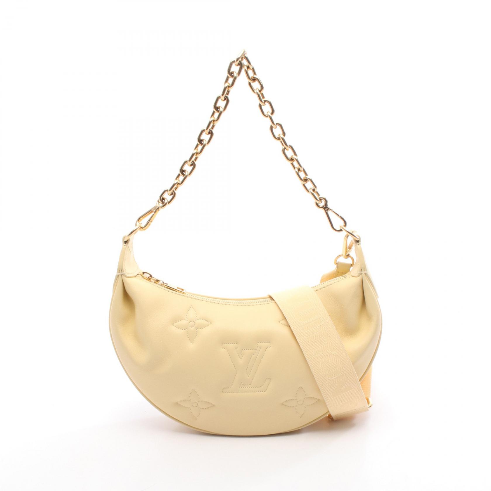 【ポイント5倍｜4/18 0:00～4/20 23:59】ルイ・ヴィトン LOUIS VUITTON オーバー ザ ムーン バブルグラム ハンドバッグ バッグ レザー レディース イエロー系 M59823 【中古】