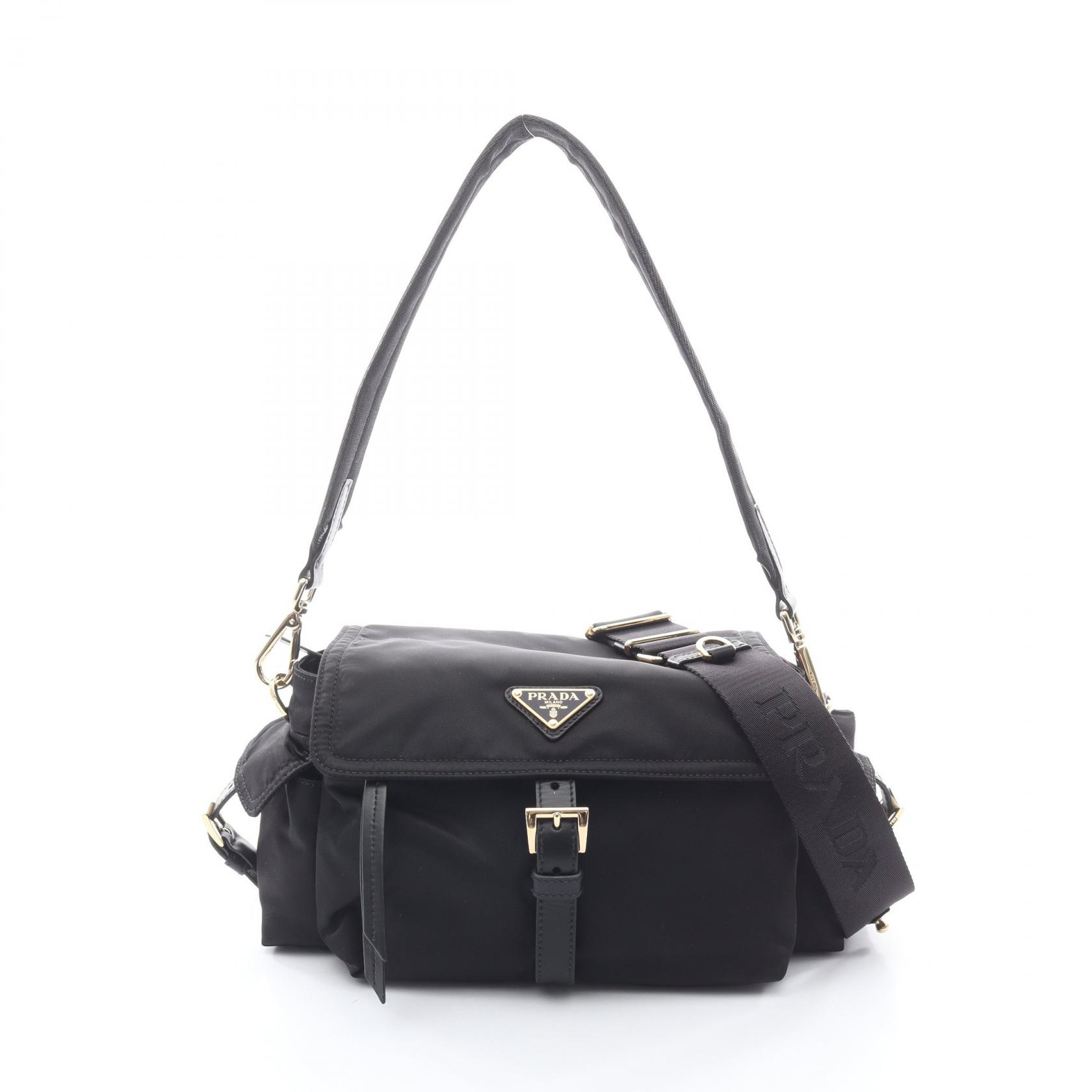 プラダ PRADA エクスプローラ ハンドバッグ バッグ ナイロン レザー レディース ブラック系 1BD394RDLNF0002 【新品】