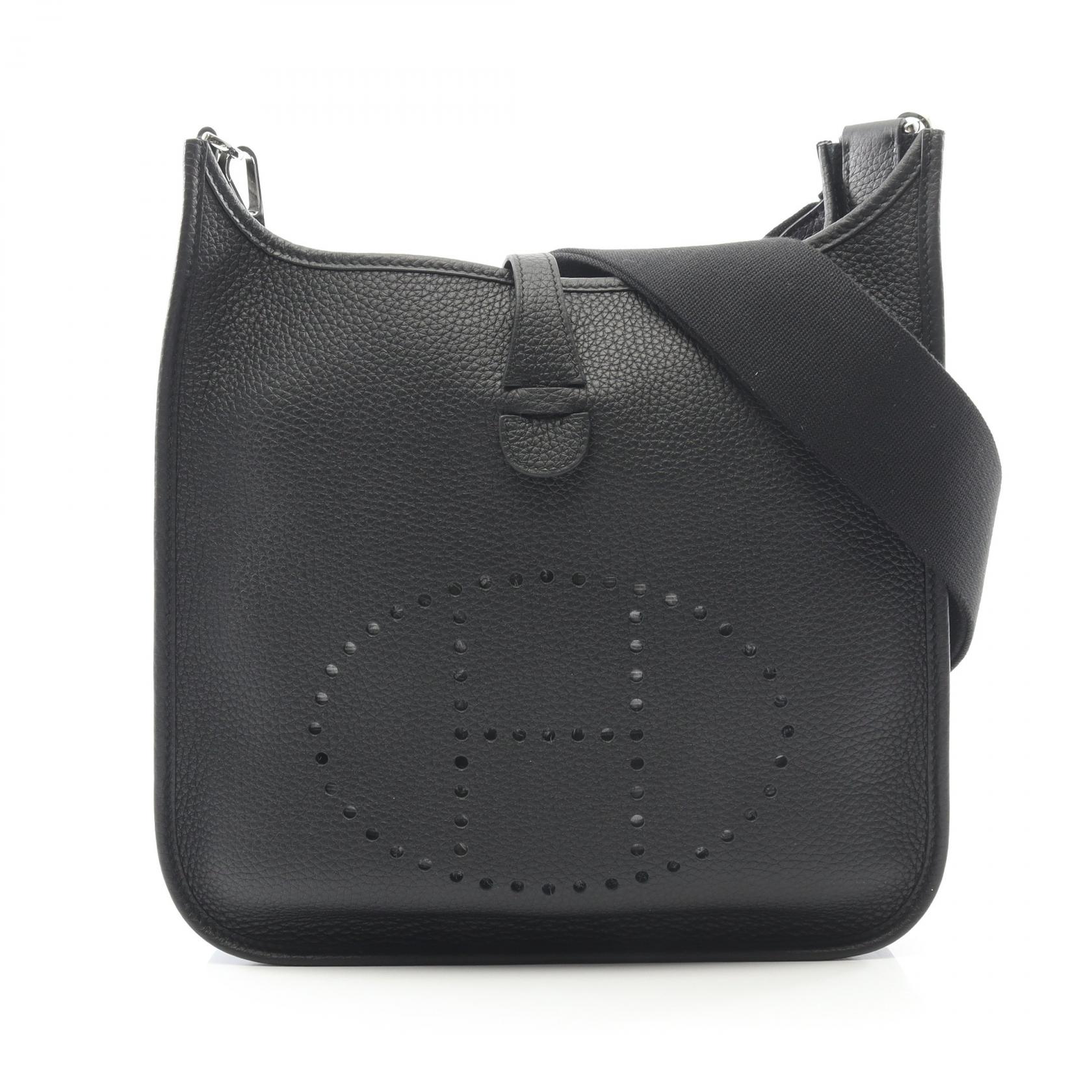 エルメス HERMES エヴリン 3 トロワ PM ショルダーバッグ バッグ レザー トリヨンクレマンス トリヨンクレマンス レディース ブラック系 【中古】