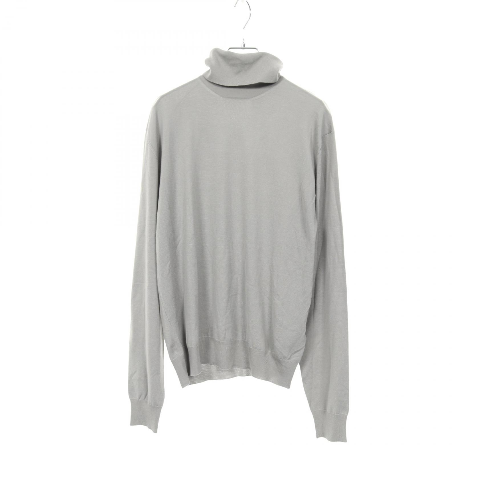 ≪5%OFFクーポン＆まとめ買い10% ～7/26 9:59〆≫エルメス HERMES ニット 衣料品 トップス ウール メンズ グレー系 【中古】｜BRANDOFF TOKYO