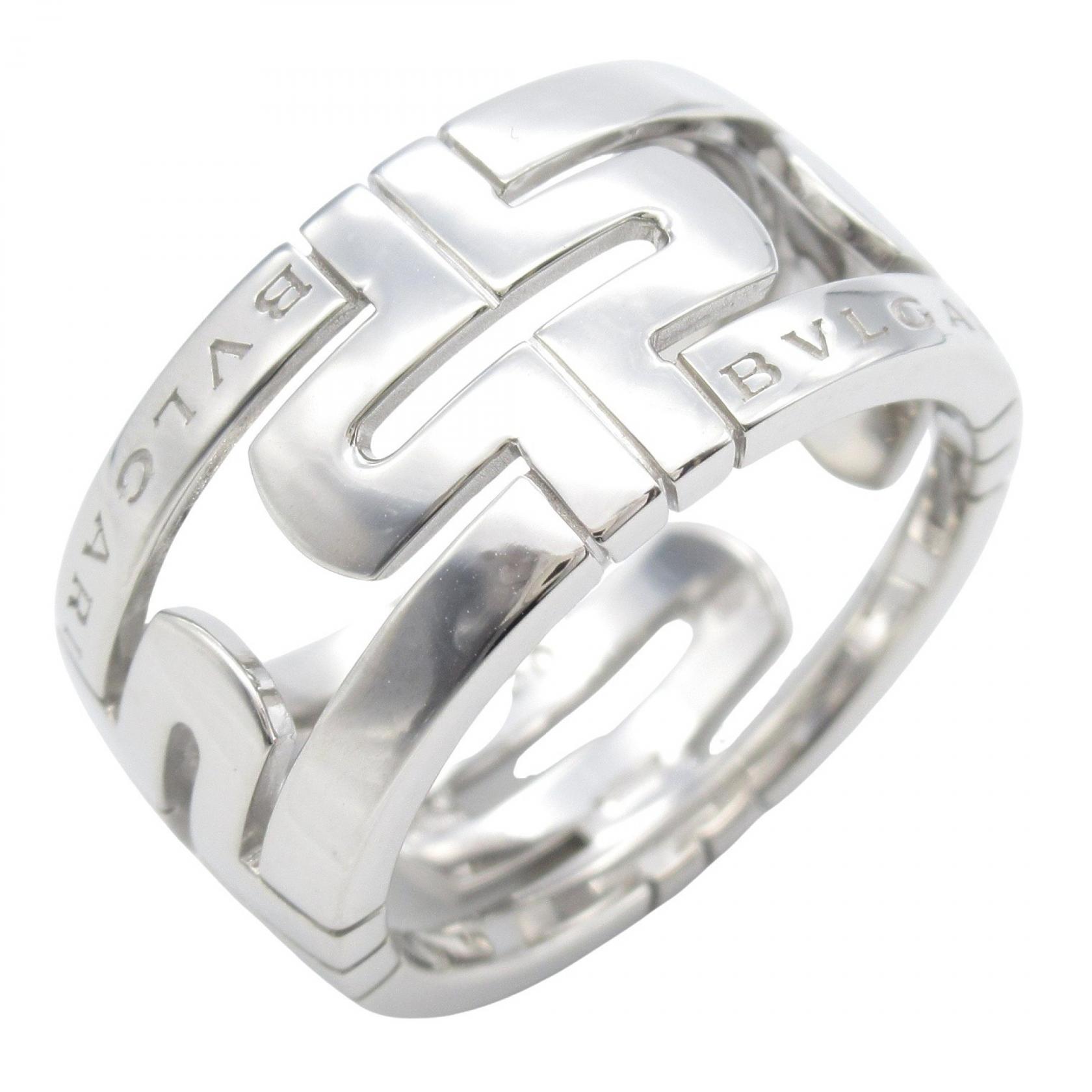 ブルガリ BVLGARI オープンパレンテシリング リング・指輪 ジュエリー K18WG（ホワイトゴールド） メンズ レディース シルバー系 【中古】