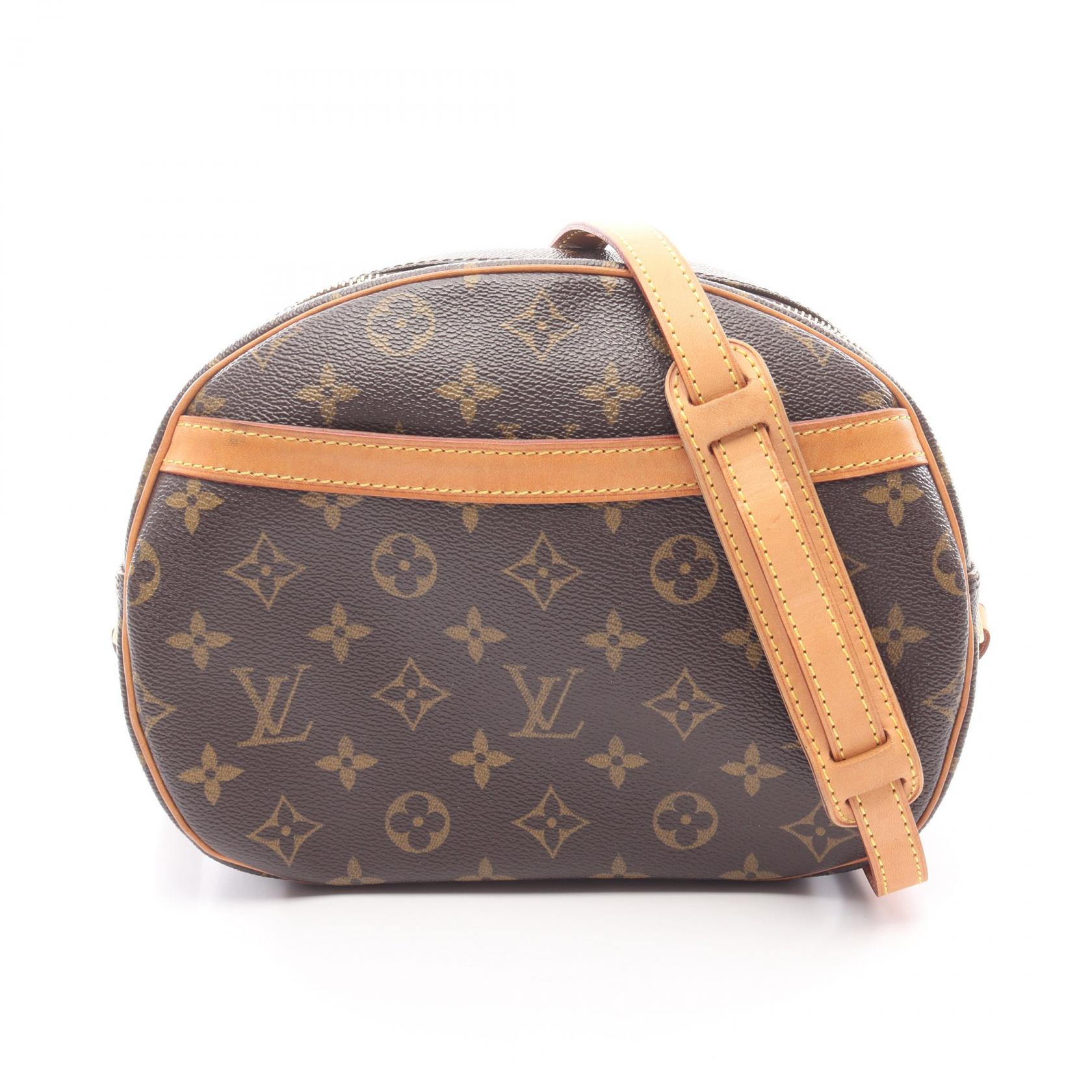 ≪5％OFFクーポン対象＆まとめ買い10%OFF≫ルイ・ヴィトン LOUIS VUITTON ブロワ ショルダーバッグ バッグ PVCコーティングキャンバス レザー モノグラム レディース ブラウン系 M51221 【中古】
