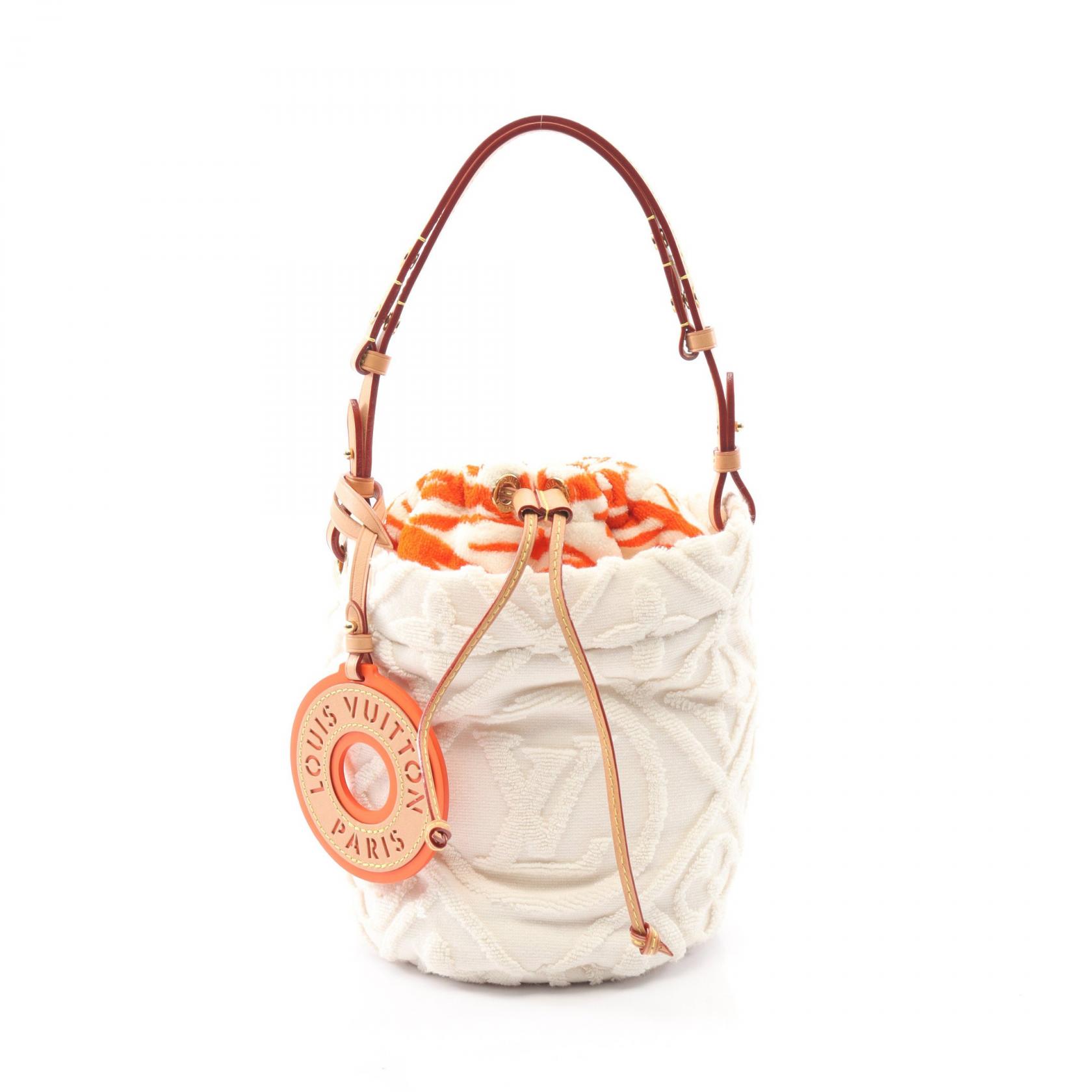 【ポイント5倍｜4/18 0:00～4/20 23:59】ルイ・ヴィトン LOUIS VUITTON LV バケーション バイザプール バケット ショルダーバッグ バッグ レザー パイル レディース ホワイト系 / ブラウン系 / マルチカラー M25146 【中古】