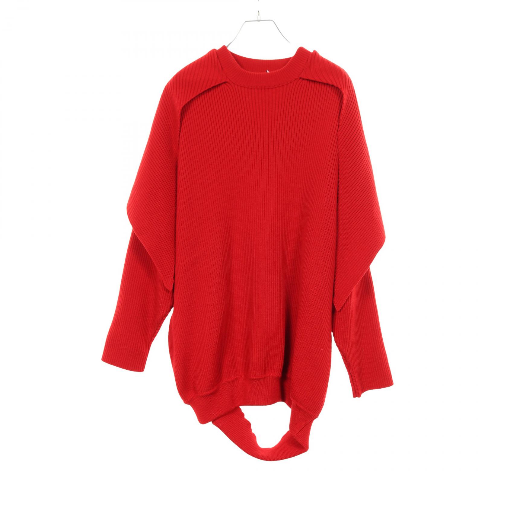≪5%OFFクーポン&まとめ買い10% ~7/26 9:59〆≫バレンシアガ BALENCIAGA ニット 衣料品 トップス ウール レディース レッド系 【中古】|BRANDOFF TOKYO
