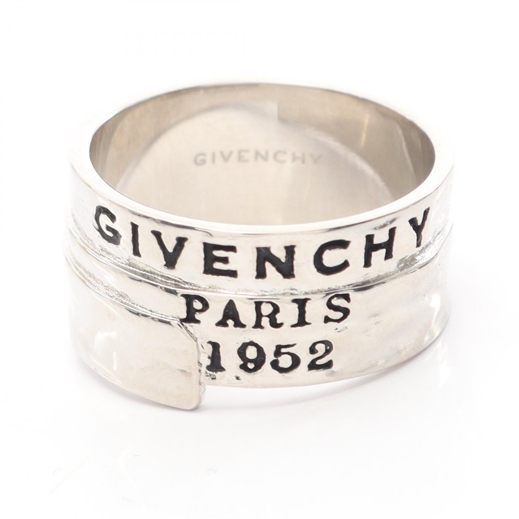 ≪5%OFFクーポン＆まとめ買い10% ～7/26 9:59〆≫ジバンシィ GIVENCHY テープ リング・指輪 ジュエリー ステンレススチール メンズ シルバー系 【中古】｜BRANDOFF TOKYO