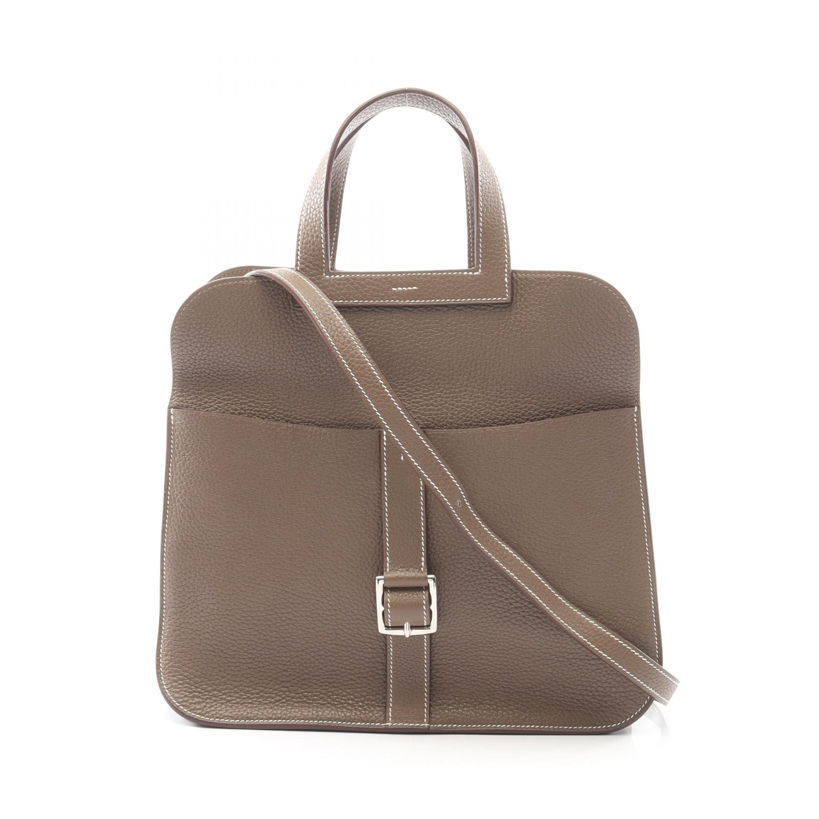 エルメス HERMES アルザン31 ハンドバッグ バッグ レザー トリヨンクレマンス トリヨンクレマンス レディース グレー系 【中古】