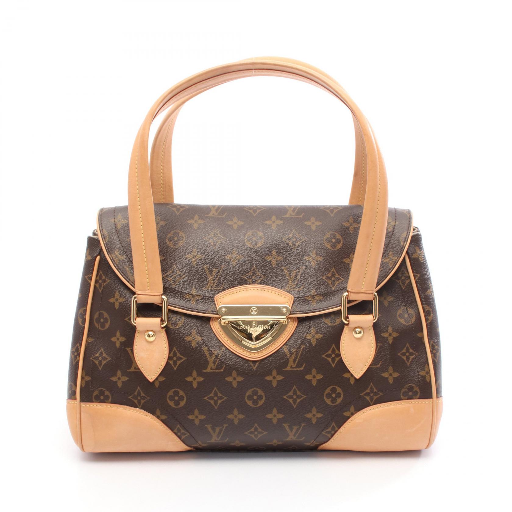 ≪5％OFFクーポン対象＆まとめ買い10%OFF≫ルイ・ヴィトン LOUIS VUITTON ビバリーGM ショルダーバッグ バッグ PVCコーティングキャンバス レザー モノグラム レディース ブラウン系 M40120 【中古】