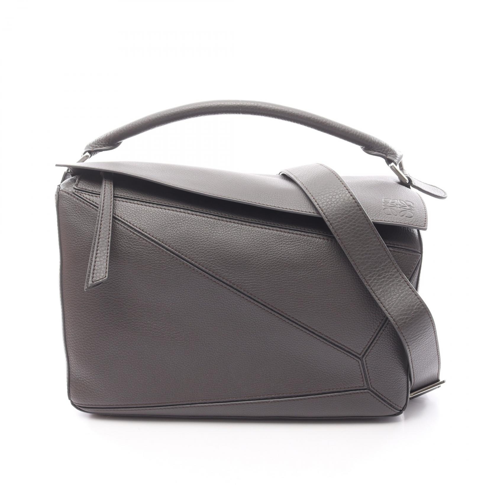 ロエベ LOEWE PUZZLE パズルバッグ ラージ ハンドバッグ バッグ レザー レディース グレー系 B510PNLX031220 【新品】