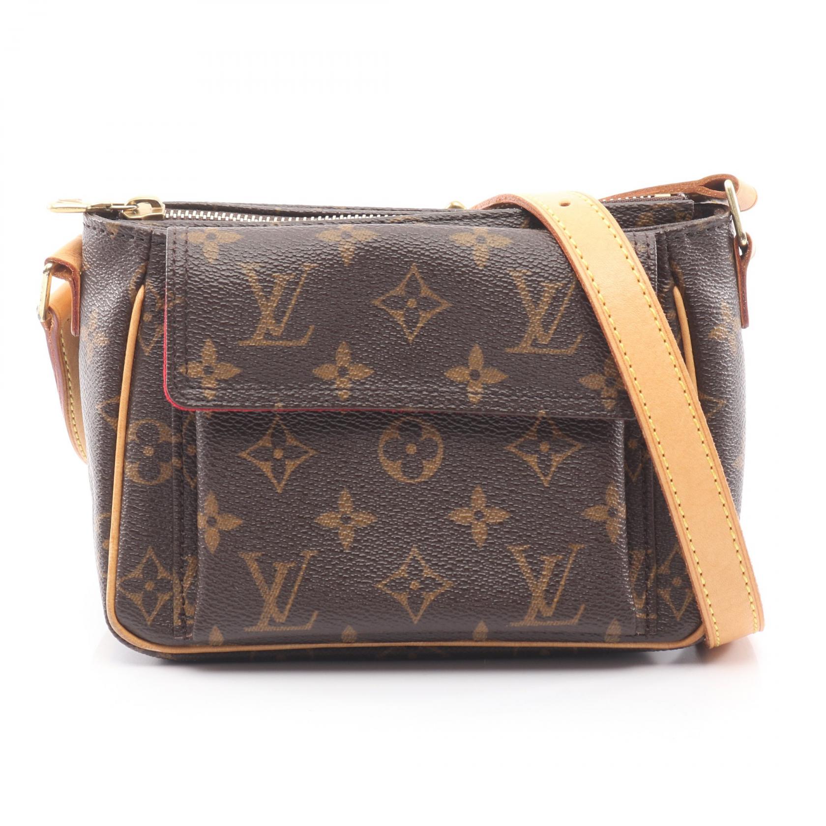 ≪5％OFFクーポン対象＆まとめ買い10%OFF≫ルイ・ヴィトン LOUIS VUITTON ヴィバシテPM ショルダーバッグ バッグ PVCコーティングキャンバス レザー モノグラム レディース ブラウン系 M51165 【中古】