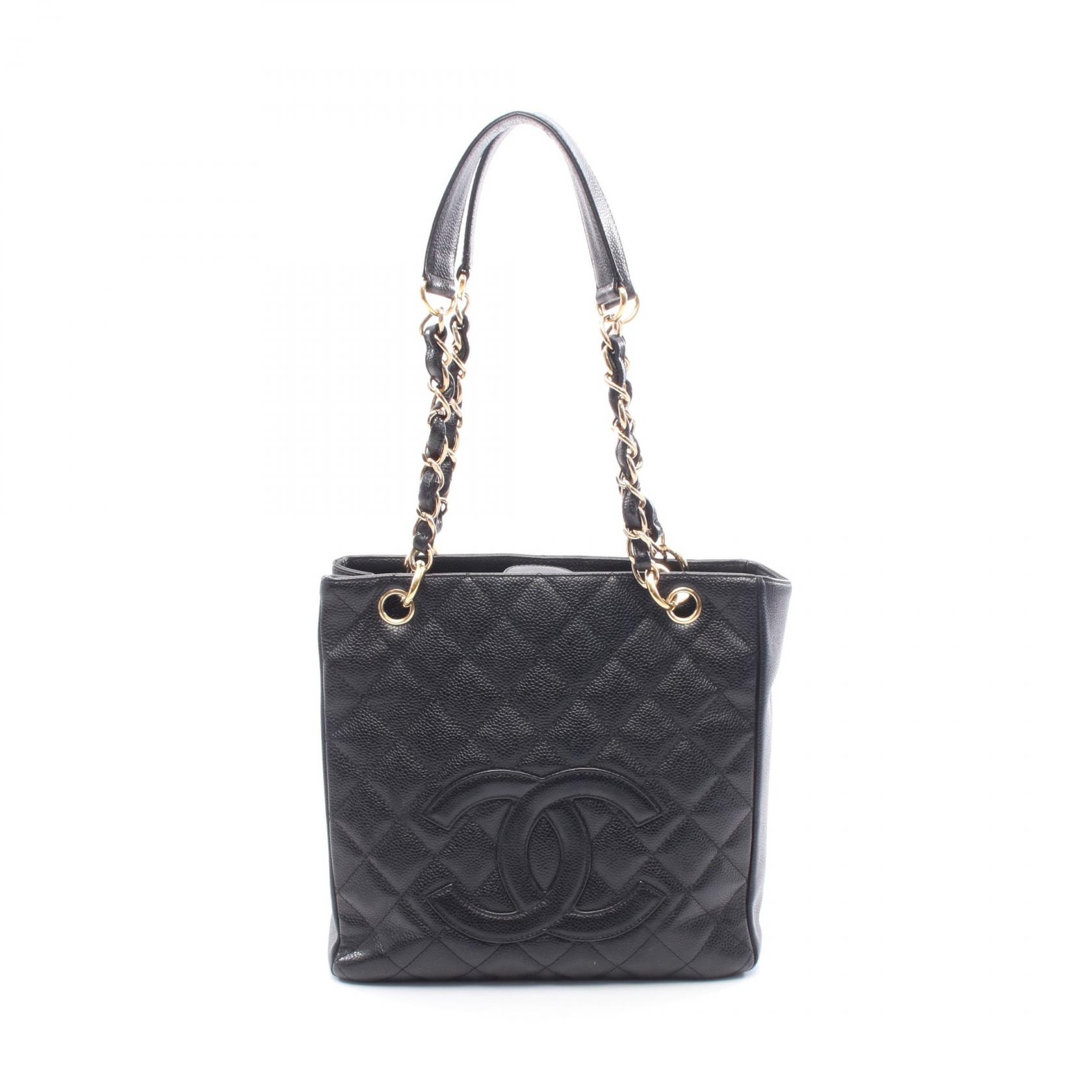 ≪5％OFFクーポン対象＆まとめ買い10%OFF≫シャネル CHANEL マトラッセ PST トートバッグ バッグ キャビアスキン(グレインドカーフ) レディース ブラック系 【中古】 210,000円