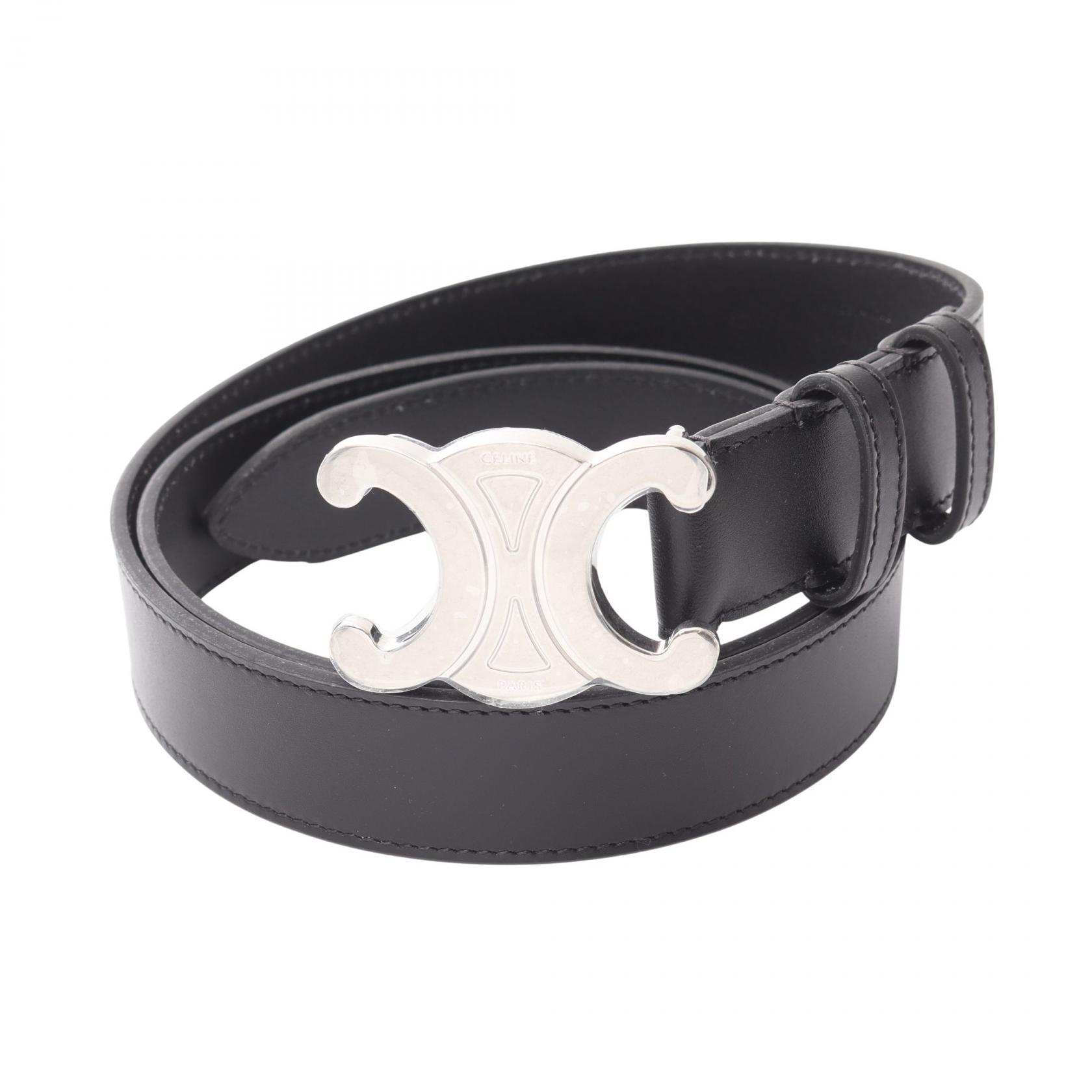 楽天市場】CELINE セリーヌ スモール トリオンフ ベルト 70 45AX63A01