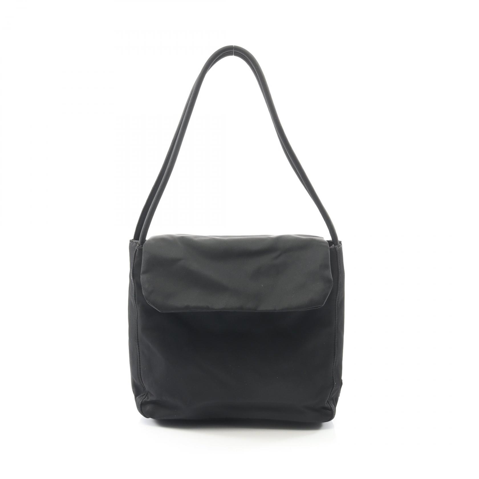 プラダ PRADA トライアングルロゴ ハンドバッグ バッグ ナイロン レディース ブラック系 【中古】|BRANDOFF TOKYO