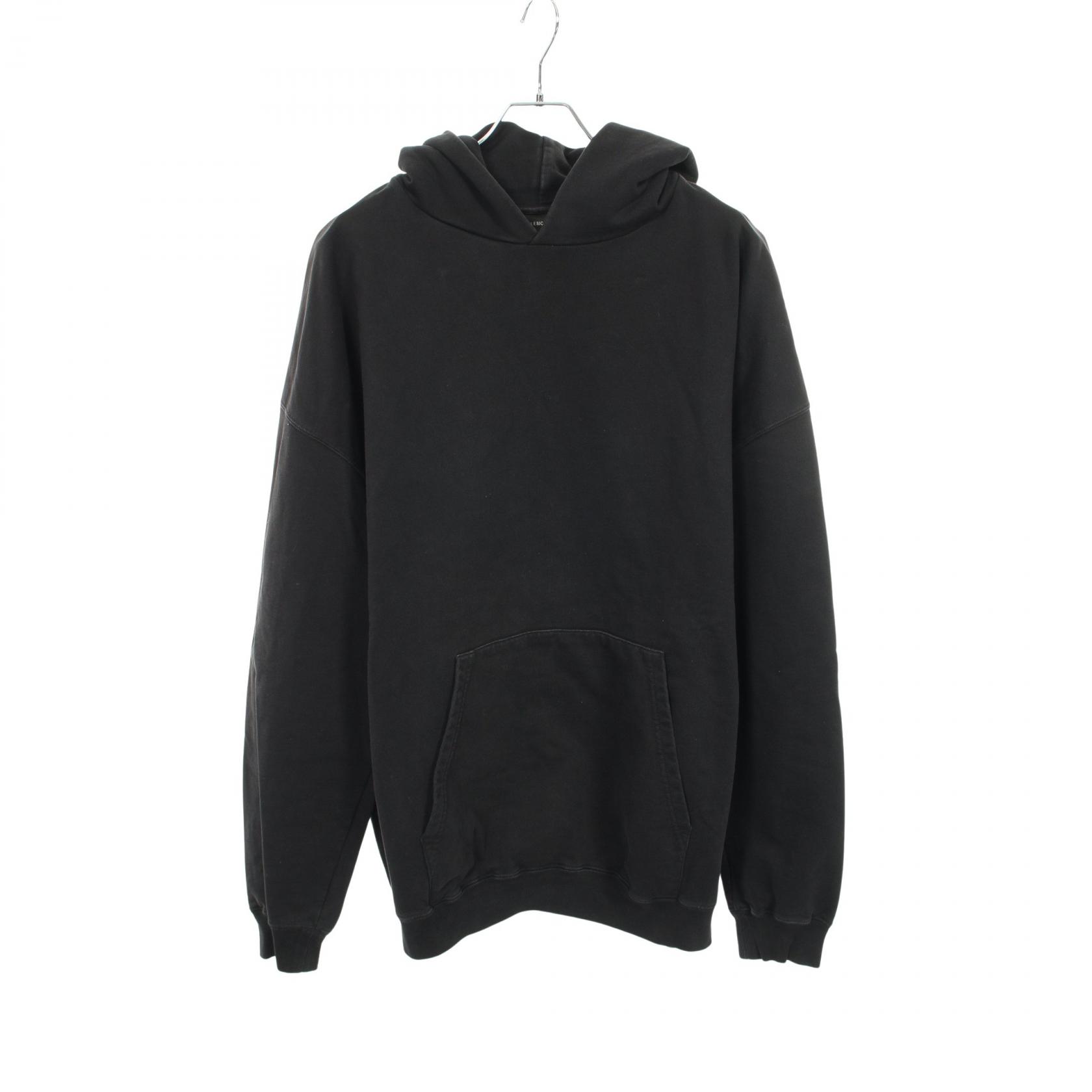 【2千円OFFクーポン対象】バレンシアガ BALENCIAGA パーカー 衣料品 トップス コットン メンズ ブラック系 【中古】 44,400円