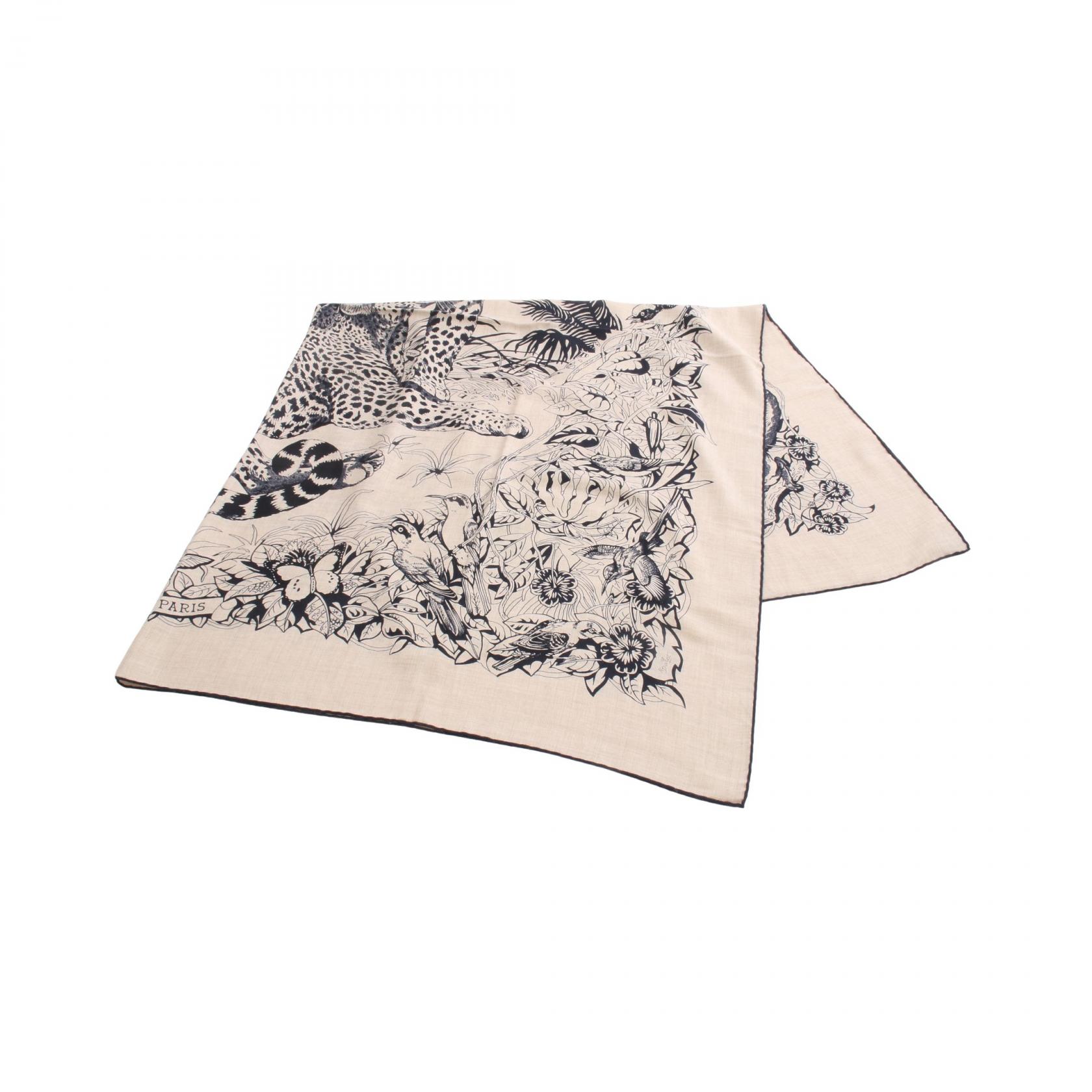 楽天市場】HERMES エルメス カレ140 レイラの庭 ブロック ナチュラル