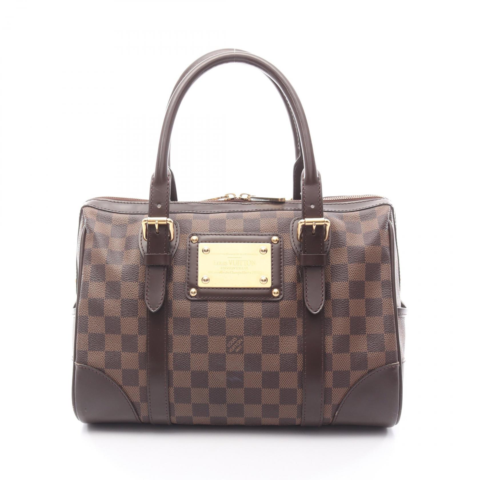 【5千円OFFクーポン対象】ルイ・ヴィトン LOUIS VUITTON バークレー ハンドバッグ バッグ PVCコーティングキャンバス レザー ダミエ レディース ブラウン系 N52000 【中古】