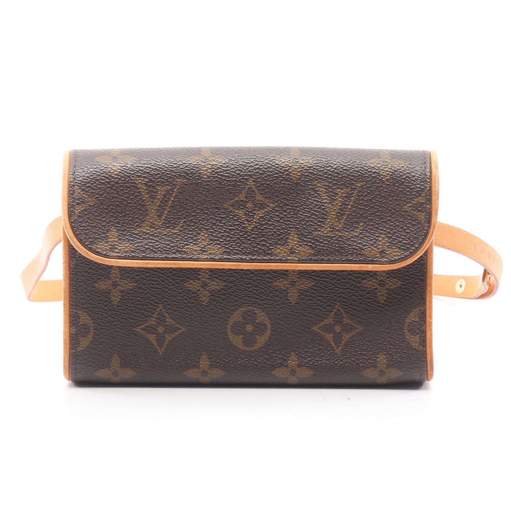 【ポイント5倍｜4/18 0:00～4/20 23:59】ルイ・ヴィトン LOUIS VUITTON ポシェットフロランティーヌ ウエストバッグ ボディバッグ バッグ PVCコーティングキャンバス レザー モノグラム レディース ブラウン系 M51855 【中古】