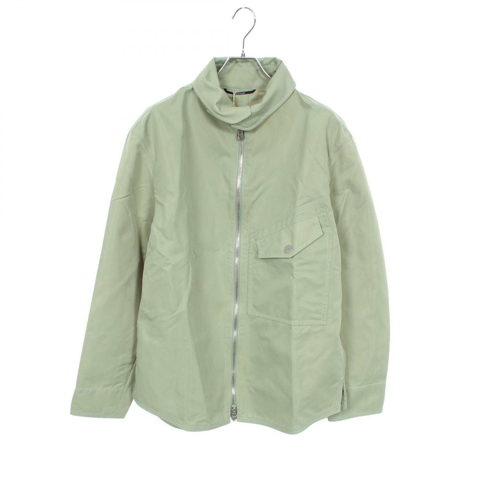 ≪5％OFFクーポン対象＆まとめ買い10%OFF≫エルメス HERMES セリエボタン ブルゾン 衣料品 アウター ナイロン メンズ グリーン系 【中古】