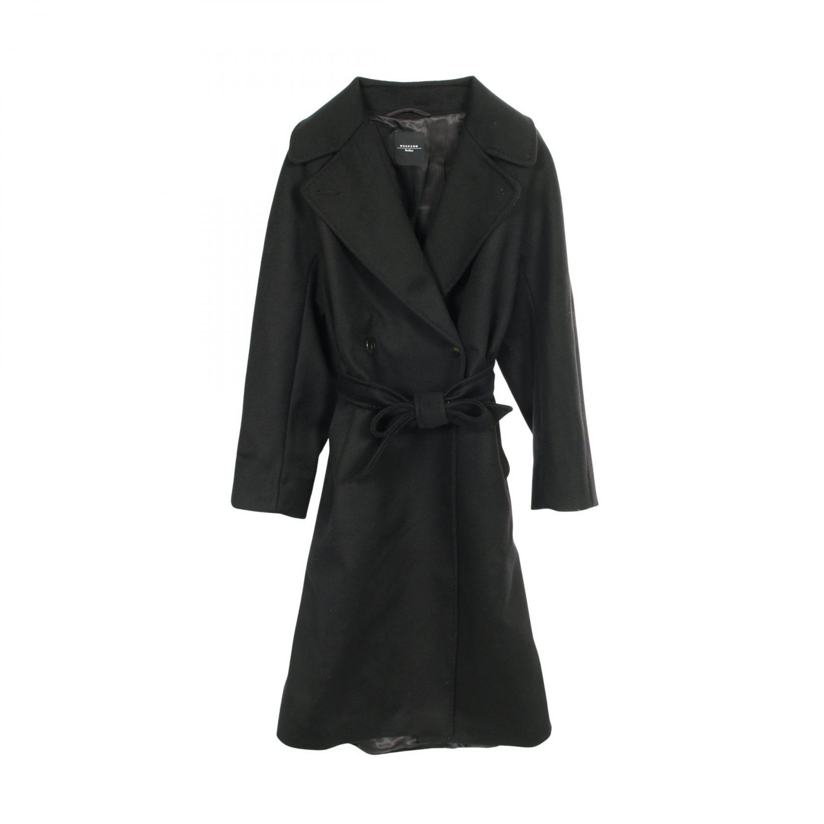 ≪5％OFFクーポン対象＆まとめ買い10%OFF≫ウィークエンド マックスマーラ WEEK END Max Mara 衣料品 アウター ウール レディース ブラック系 【中古】