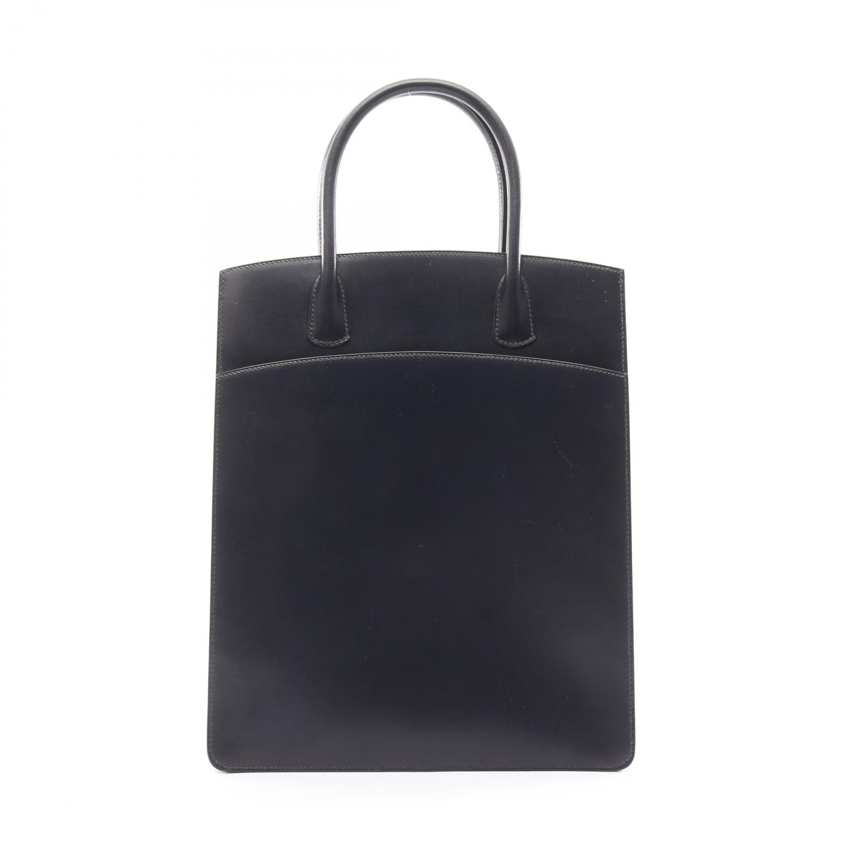 エルメス HERMES ホワイトバスアップ ハンドバッグ バッグ カーフ（牛革） ボックスカーフ レディース ネイビー系 【中古】
