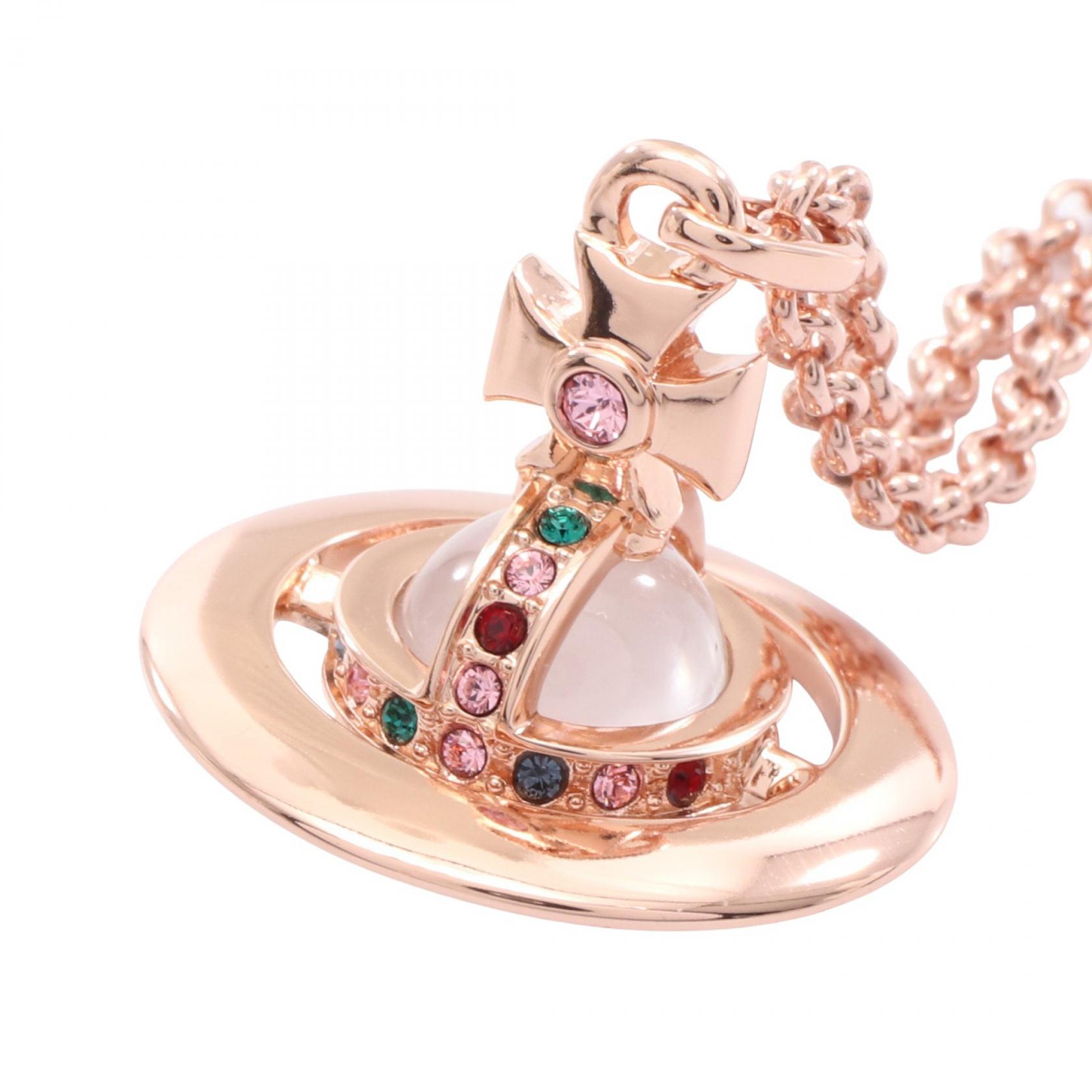 ≪5%OFFクーポン&まとめ買い10% ~7/26 9:59〆≫ヴィヴィアンウエストウッド Vivienne Westwood NEW TINY ORB ネックレス ジュエリー GP(ゴールドメッキ) ラインストーン レディース ゴールド系 / マルチカラー 63020097/02G002 【新品】|BRANDOFF TOKYO