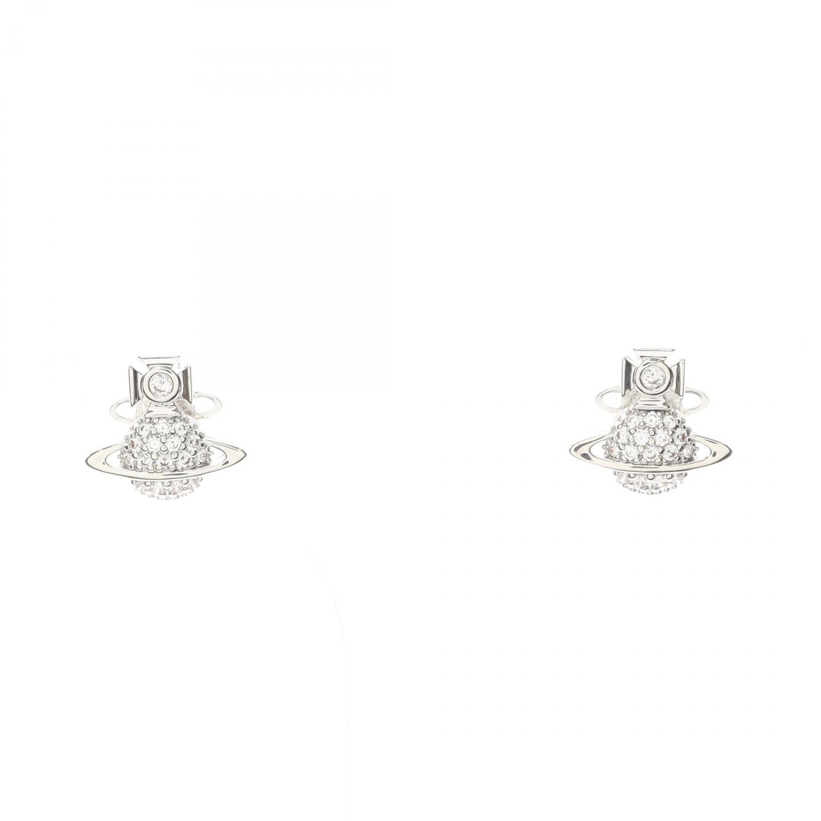 ≪5%OFFクーポン&まとめ買い10% ~7/26 9:59〆≫ヴィヴィアンウエストウッド Vivienne Westwood TAMIA ピアス ジュエリー ステンレススチール ラインストーン レディース シルバー系 / クリア系 62010036/02P102 【新品】|BRANDOFF TOKYO
