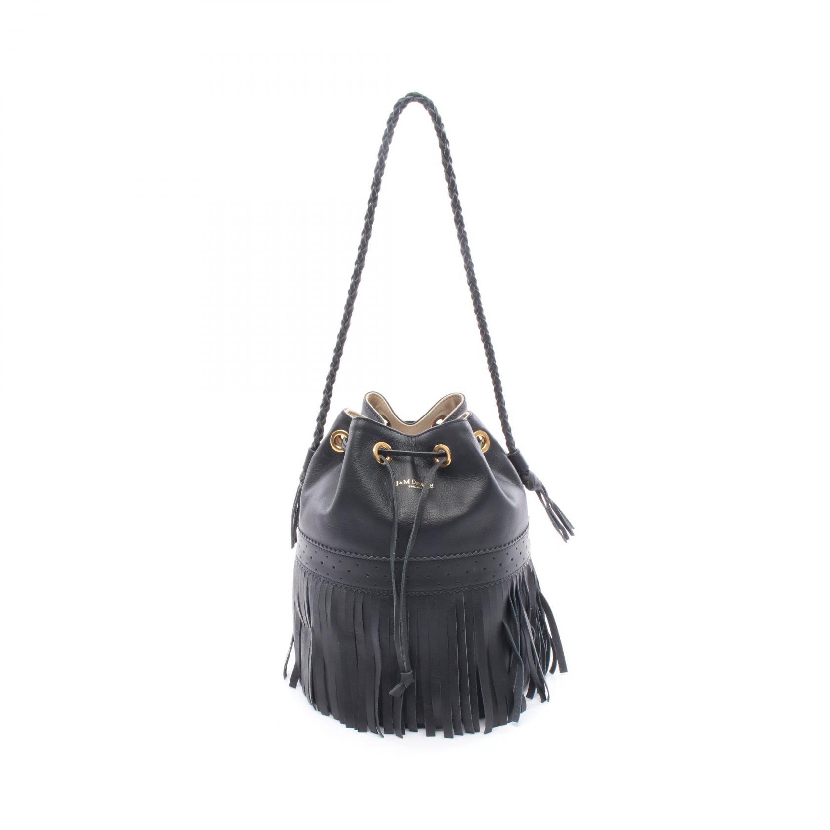 ≪5％OFFクーポン対象＆まとめ買い10%OFF≫ジェイアンドエムデヴィッドソン J&M Davidson CARNIVAL L カーニバル ショルダーバッグ バッグ レザー レディース ブラック系 【中古】