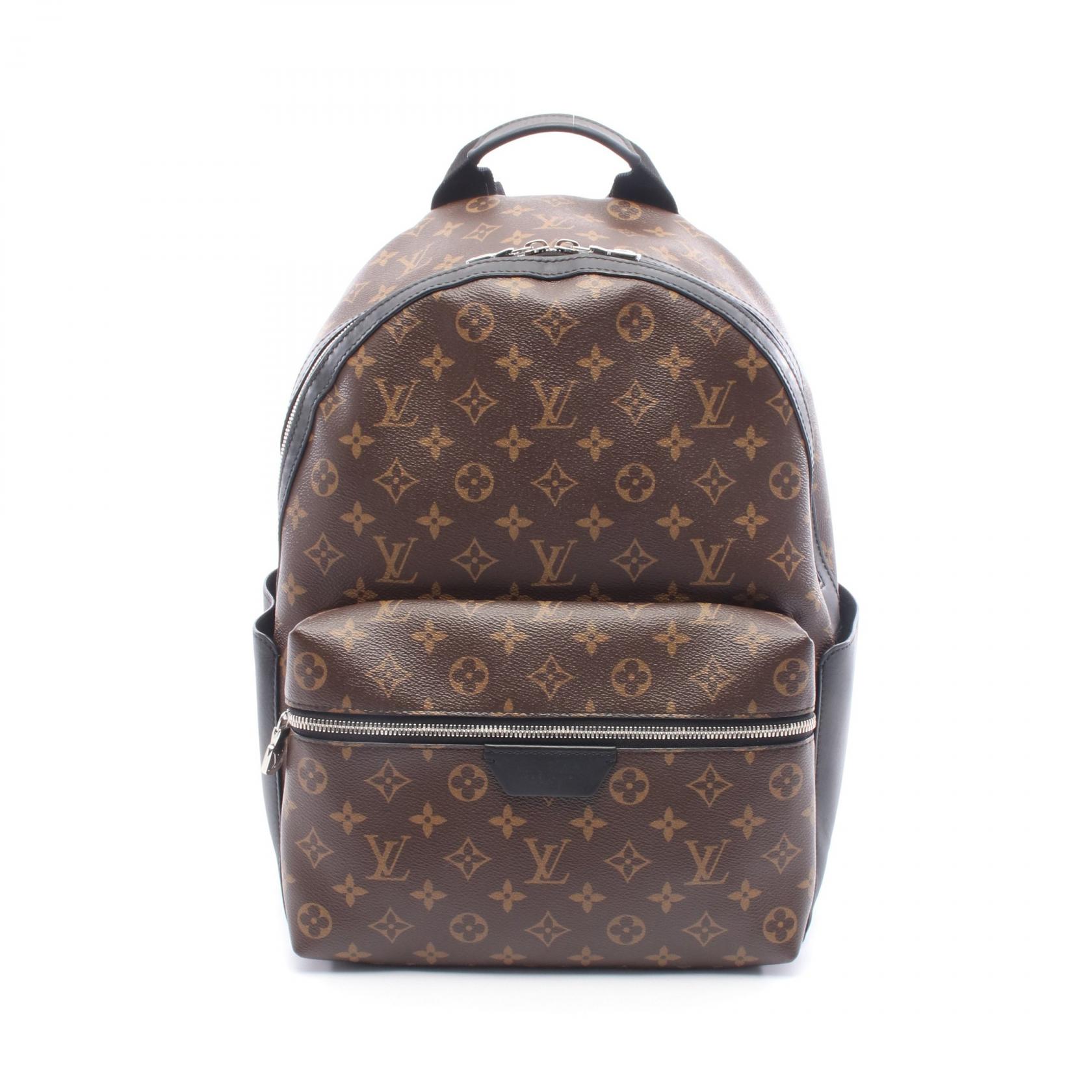 ≪5％OFFクーポン対象＆まとめ買い10%OFF≫ルイ・ヴィトン LOUIS VUITTON ディスカバリー バックパック PM リュックサック バックパック バッグ PVCコーティングキャンバス レザー モノグラム・マカサー メンズ ブラウン系 / ブラック系 M46684 【中古】