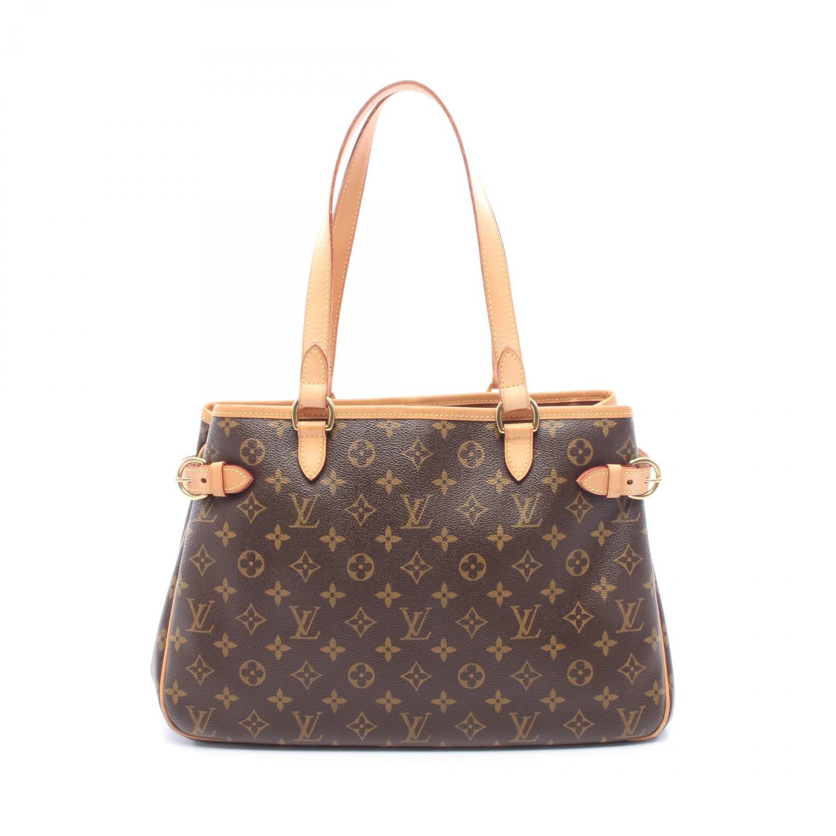 【5千円OFFクーポン対象】ルイ・ヴィトン LOUIS VUITTON バティニョール オリゾンタル ショルダーバッグ バッグ PVCコーティングキャンバス レザー モノグラム レディース ブラウン系 M51154 【中古】