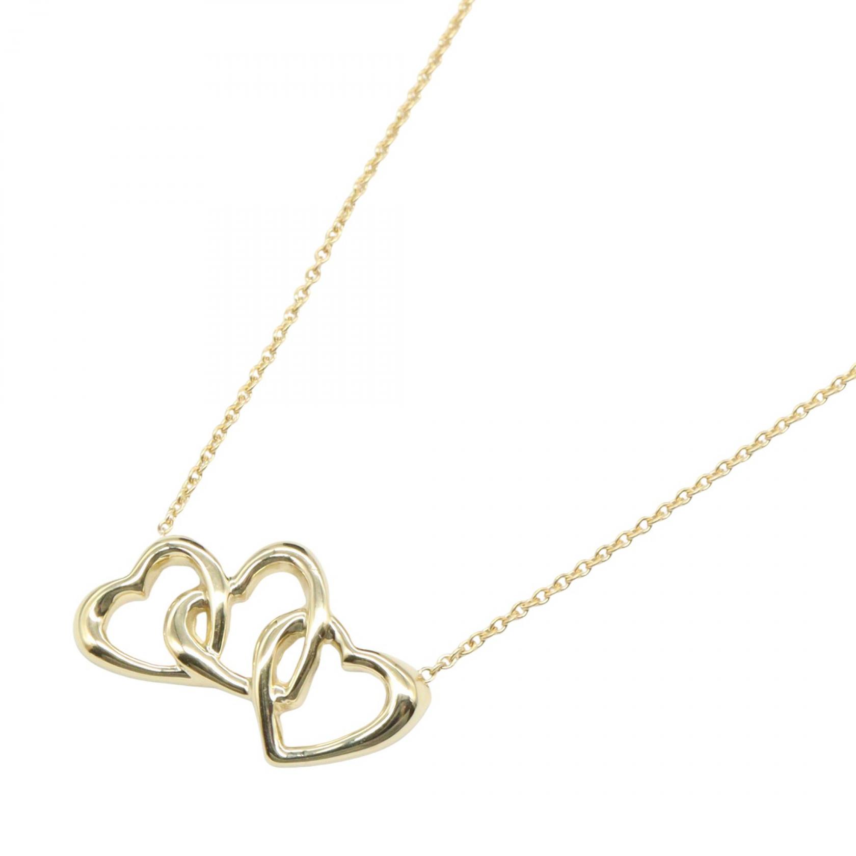 ≪5%OFFクーポン&まとめ買い10% ~7/26 9:59〆≫ティファニー TIFFANY&CO トリプルハート ネックレス ネックレス ジュエリー K18(イエローゴールド) レディース ゴールド系 【中古】|BRANDOFF TOKYO