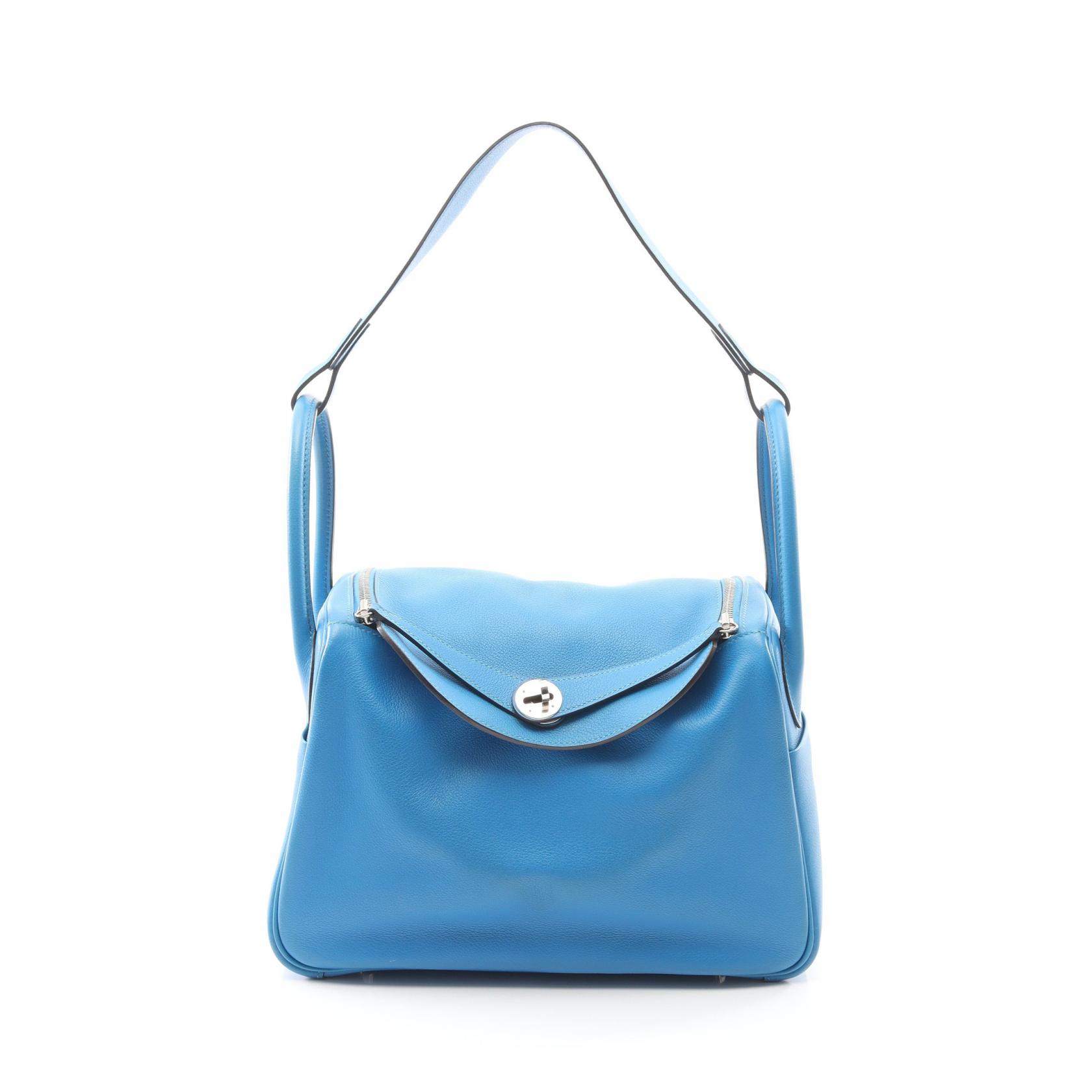エルメス HERMES リンディ30 ショルダーバッグ バッグ レザー エバーカラー エバーカラー レディース ブルー系 073432CK 【中古】