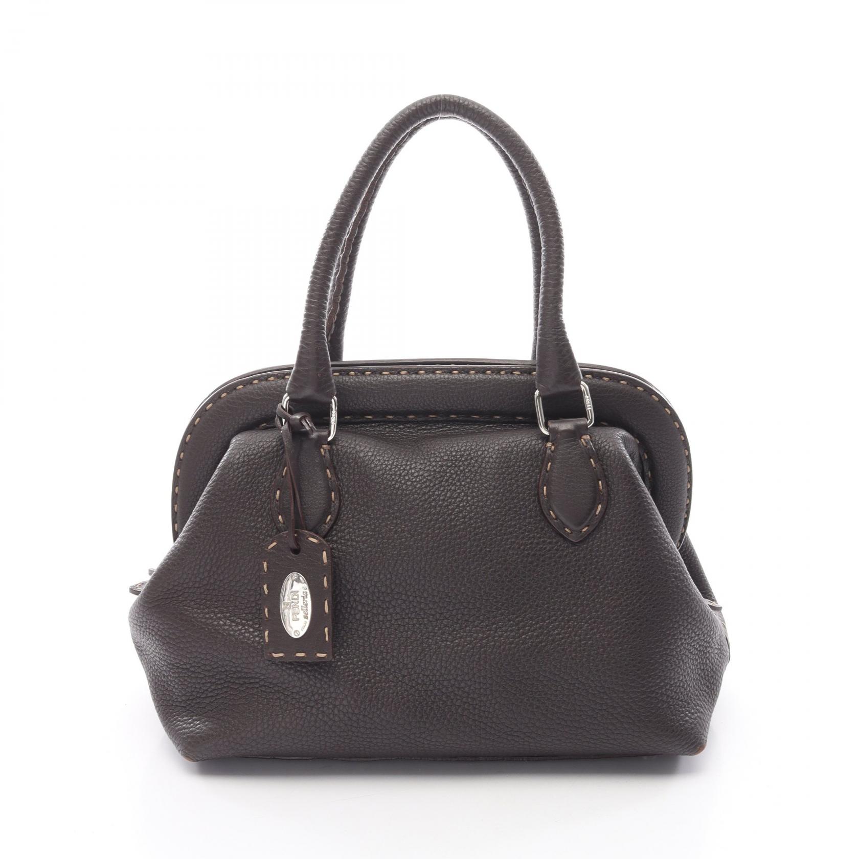 フェンディ FENDI セレリア ハンドバッグ バッグ レザー レディース ブラウン系 【中古】｜BRANDOFF TOKYO