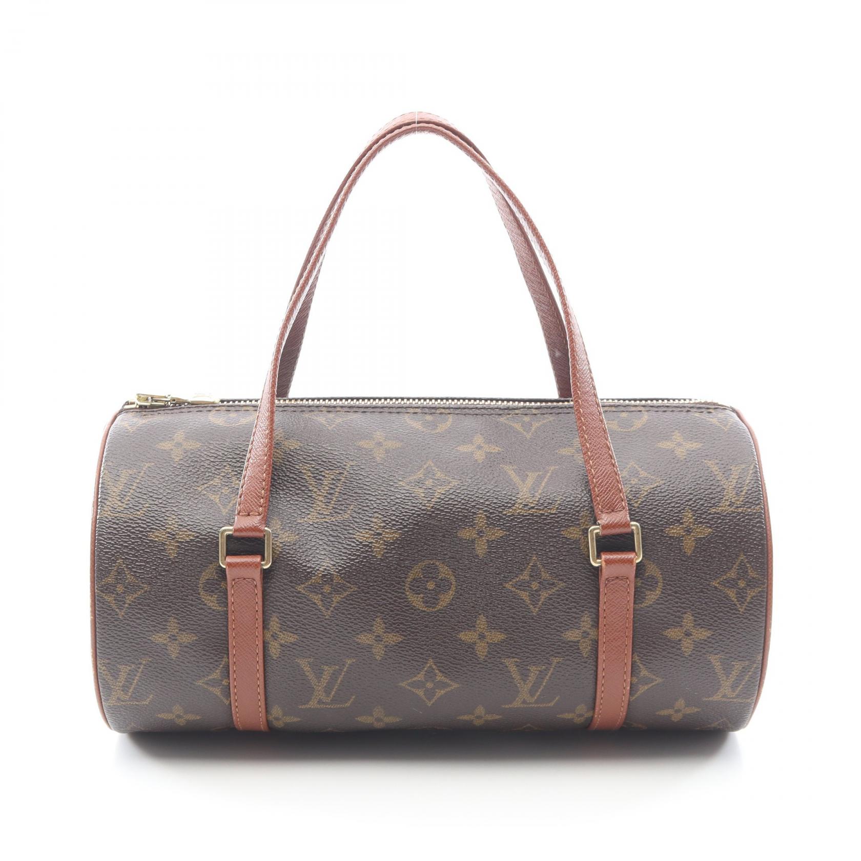 ≪5％OFFクーポン対象＆まとめ買い10%OFF≫ルイ・ヴィトン LOUIS VUITTON パピヨン26 旧型 ハンドバッグ バッグ PVCコーティングキャンバス レザー モノグラム レディース ブラウン系 M51366 【中古】