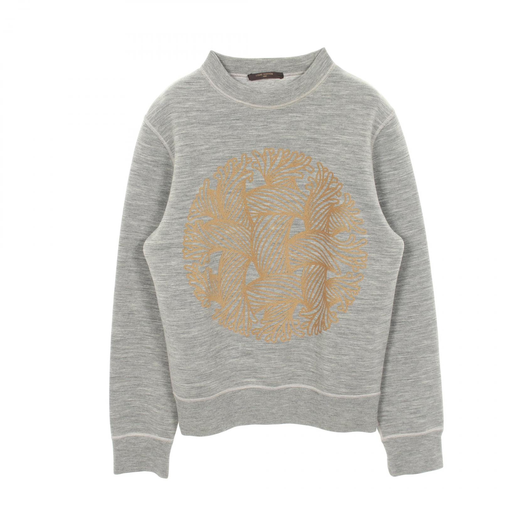【ポイント5倍｜4/18 0:00～4/20 23:59】ルイ・ヴィトン LOUIS VUITTON LOUIS VUITTON × Christopher Nemeth スウェット 衣料品 トップス コットン ウール メンズ グレー系 / ブラウン系 【中古】