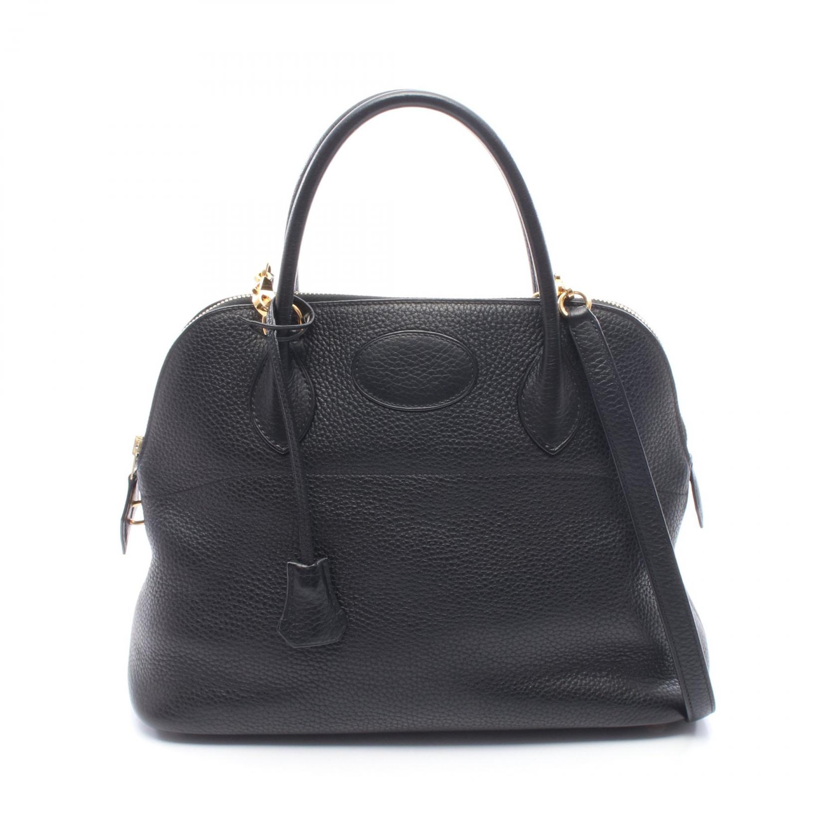 【3万円OFFクーポン対象】エルメス HERMES ボリード31 ハンドバッグ バッグ レザー トリヨンクレマンス トリヨンクレマンス レディース ブラック系 【中古】