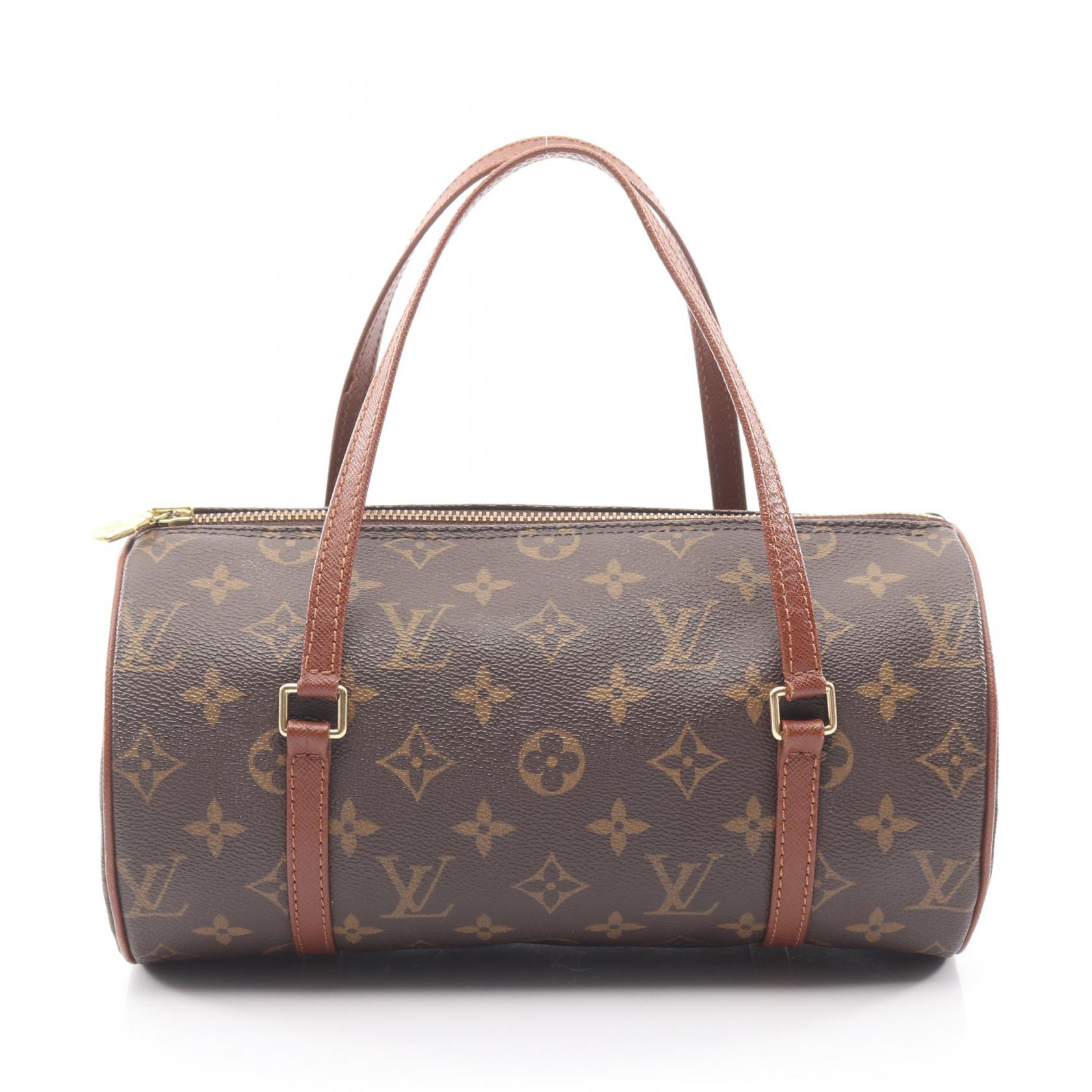 ≪5％OFFクーポン対象＆まとめ買い10%OFF≫ルイ・ヴィトン LOUIS VUITTON パピヨン26 旧型 ハンドバッグ バッグ PVCコーティングキャンバス レザー モノグラム レディース ブラウン系 M51366 【中古】
