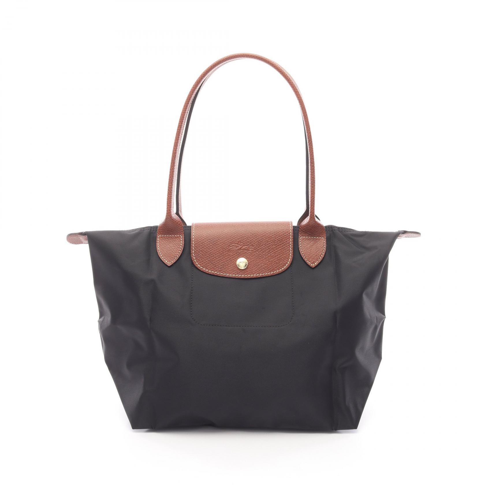 ≪5％OFFクーポン対象＆まとめ買い10%OFF≫ロンシャン Longchamp LE PLIAGE ORIGINAL M ル プリアージュ オリジナル M トートバッグ バッグ キャンバス レザー レディース ブラック系 / ブラウン系 L2605089001 【新品】