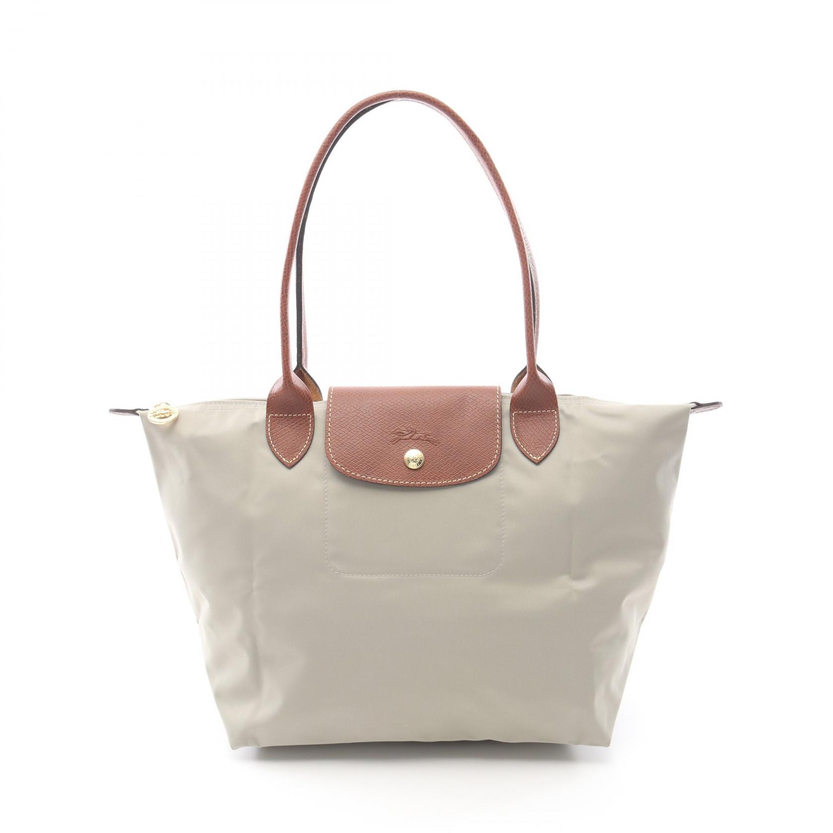 ≪5％OFFクーポン対象＆まとめ買い10%OFF≫ロンシャン Longchamp LE PLIAGE ORIGINAL M ル プリアージュ オリジナル M トートバッグ バッグ キャンバス レザー レディース グリーン系 / ブラウン系 L2605089349 【新品】